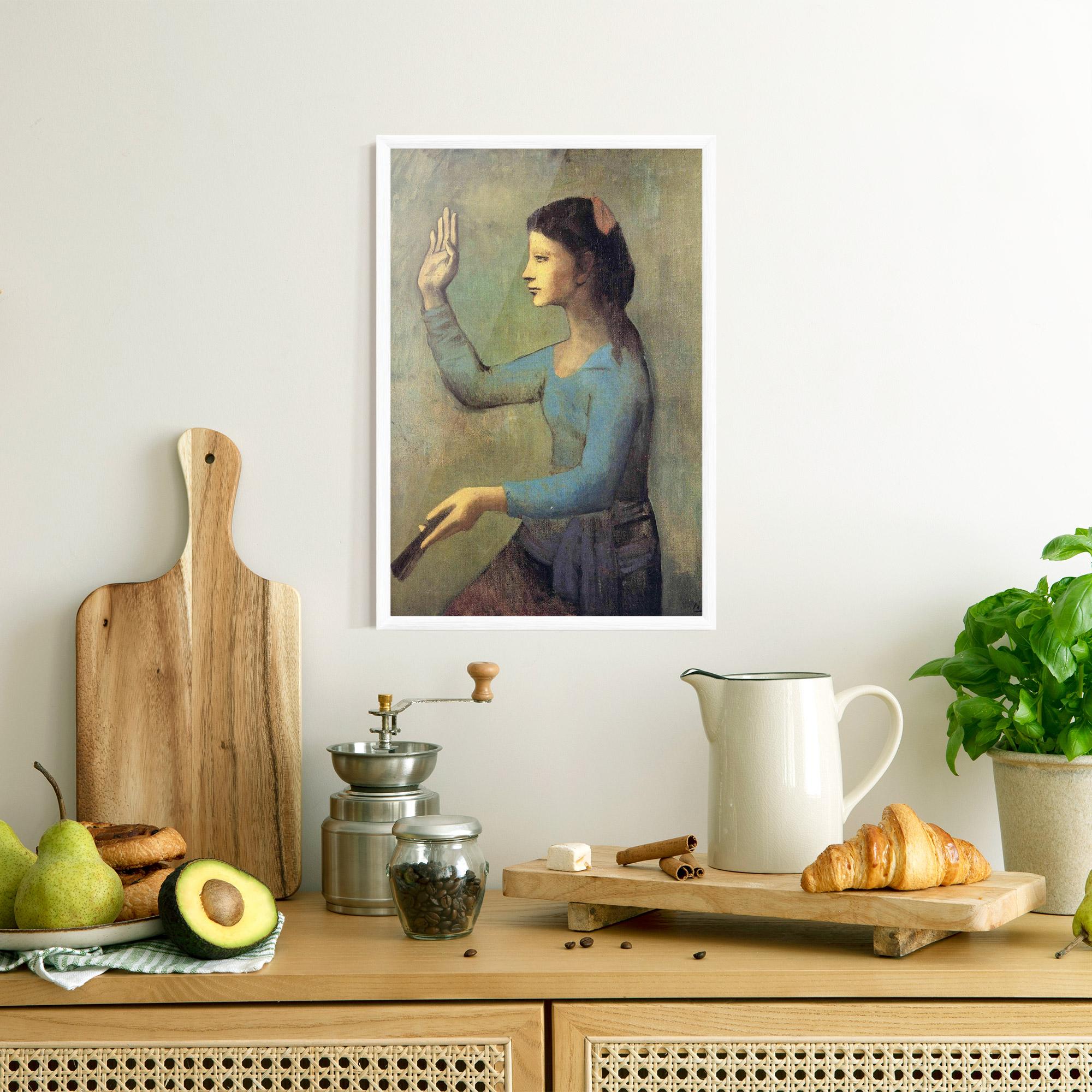 Poster Înrămat Lady With A Fan mockup 8