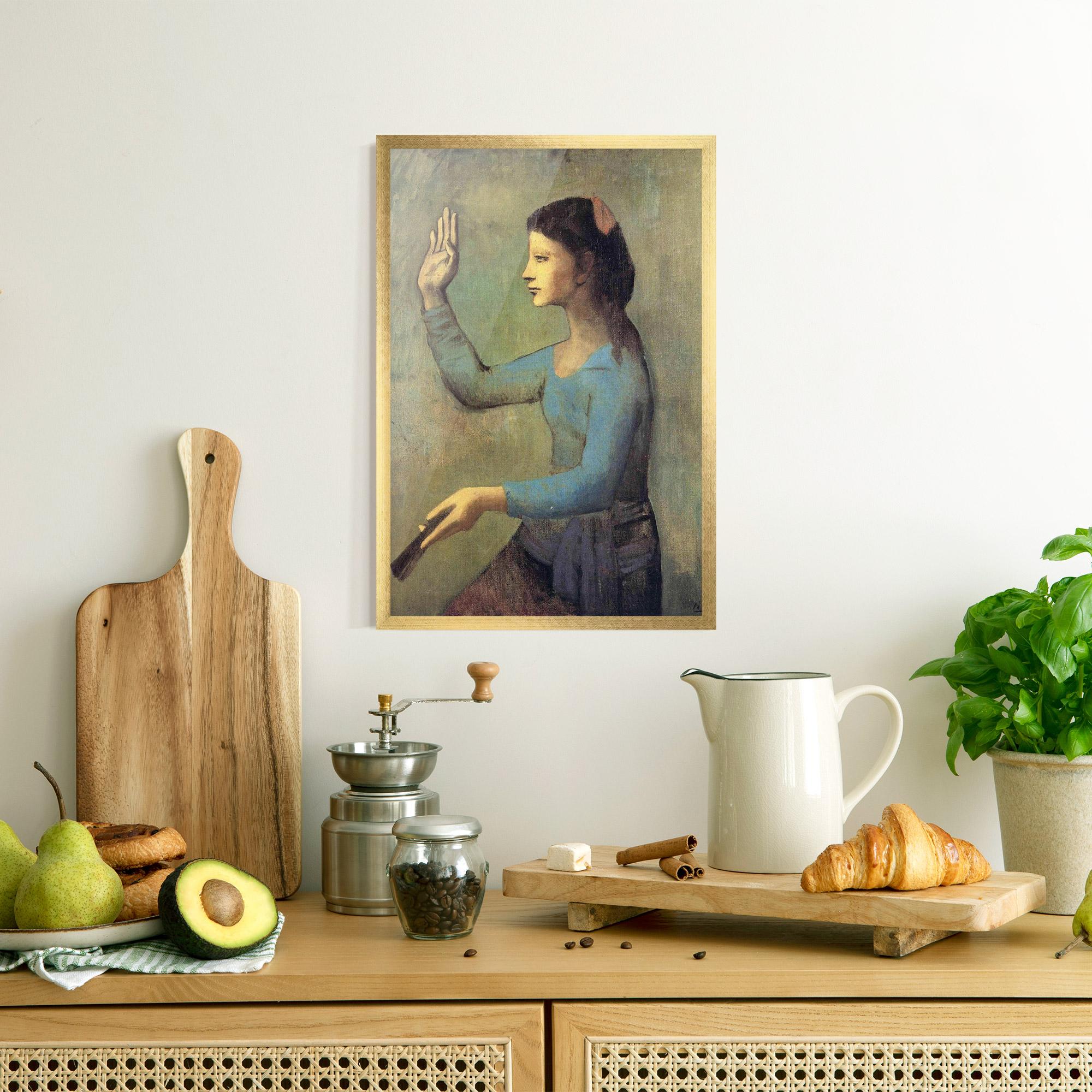 Poster Înrămat Lady With A Fan mockup 8