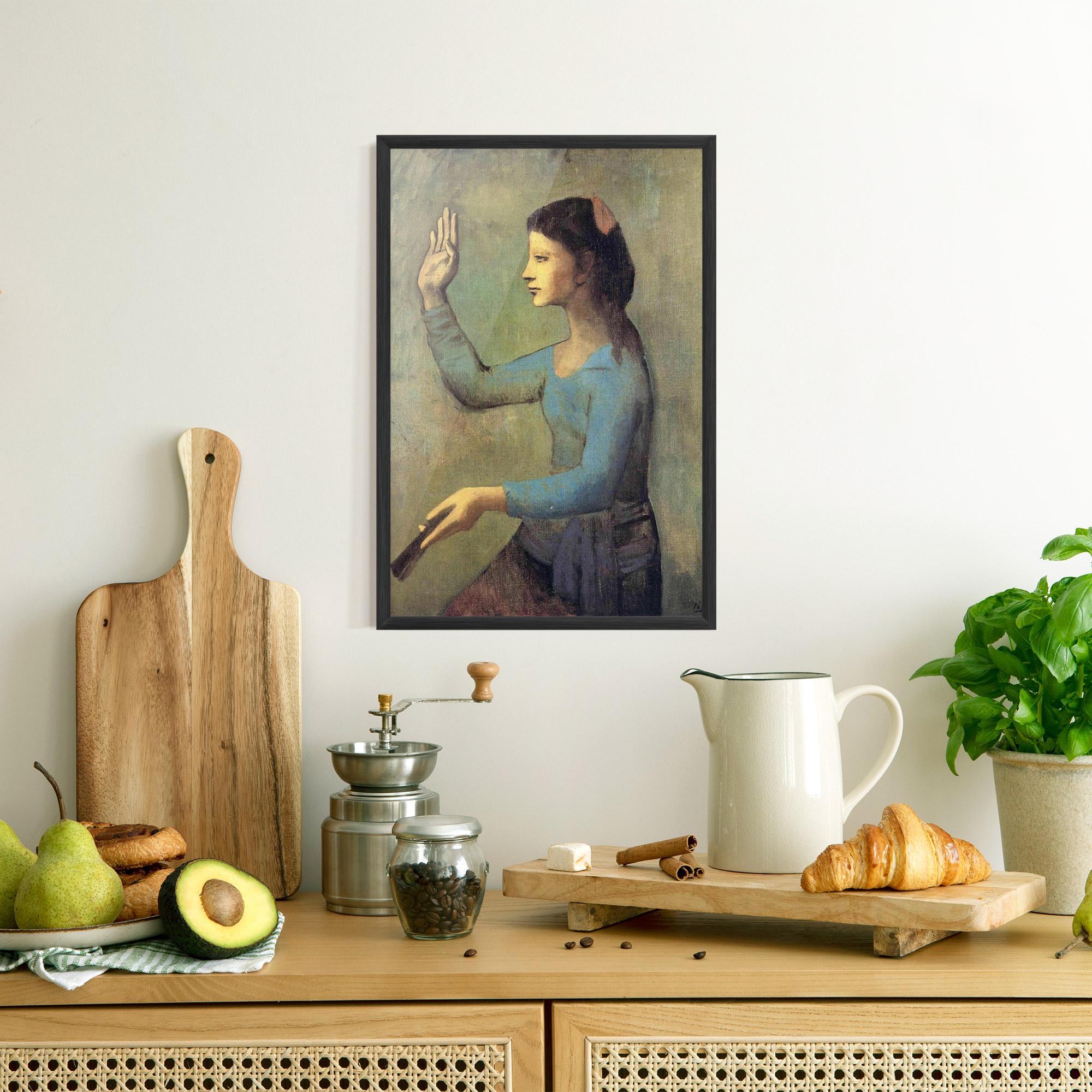 Poster Înrămat Lady With A Fan mockup 8