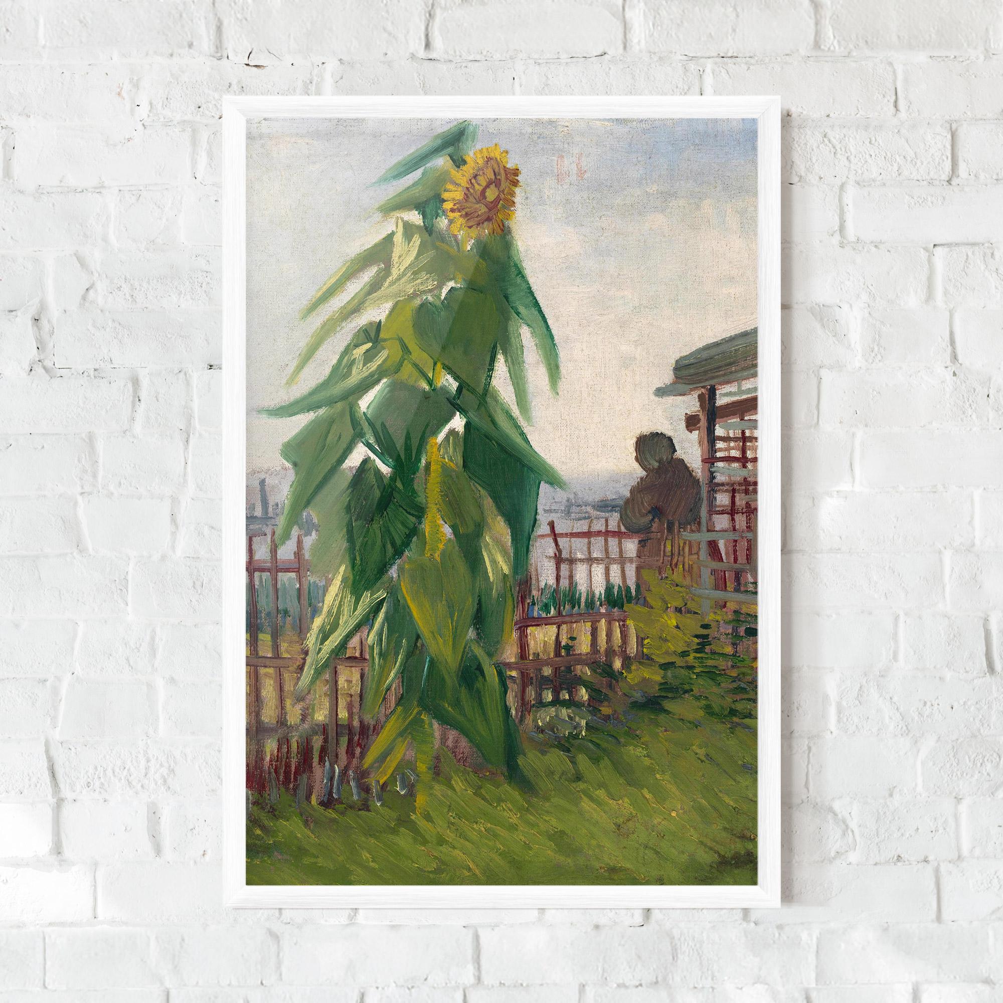 Poster Înrămat Allotment With Sunflower mockup 0