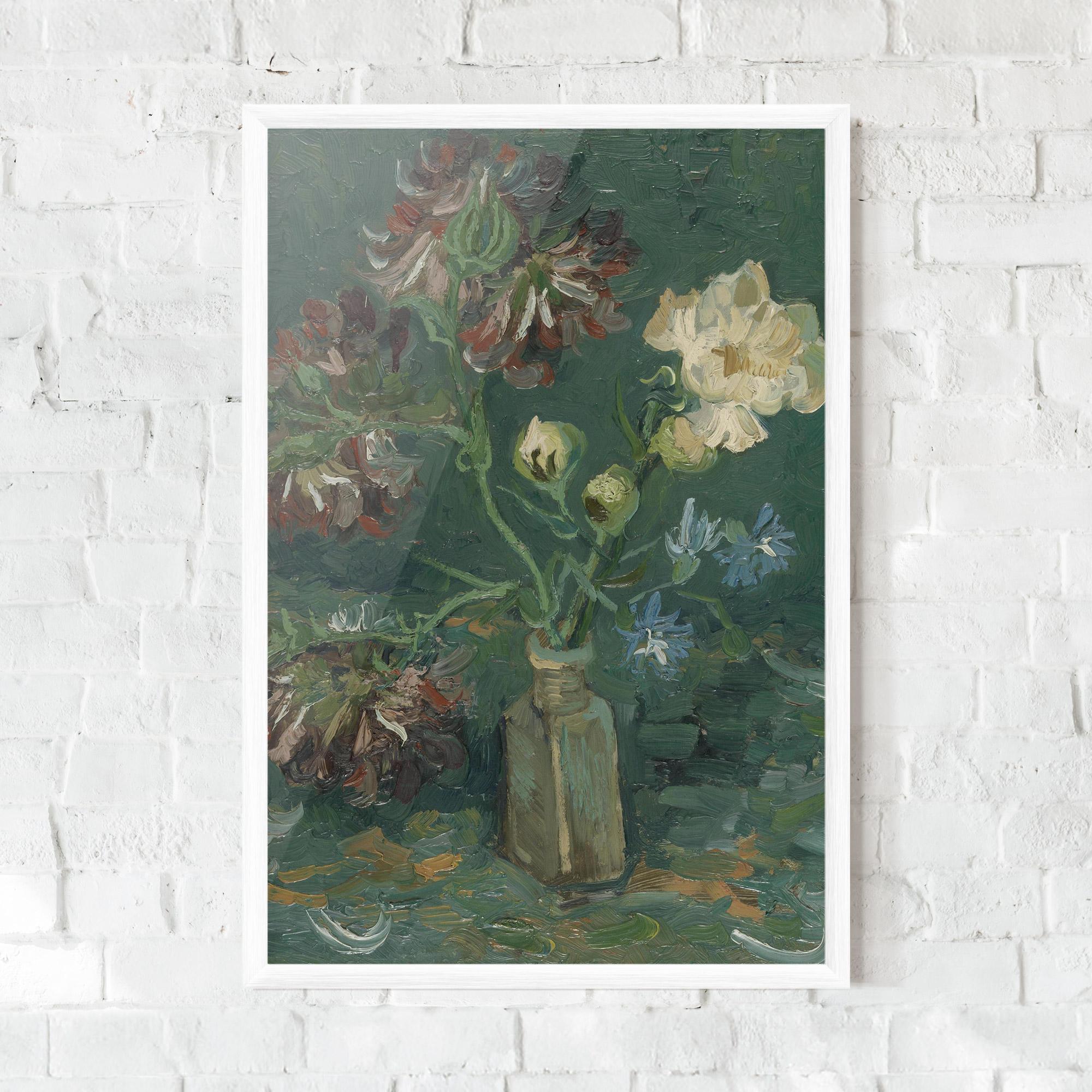 Poster Înrămat Flesje Met Pioenrozen mockup 0