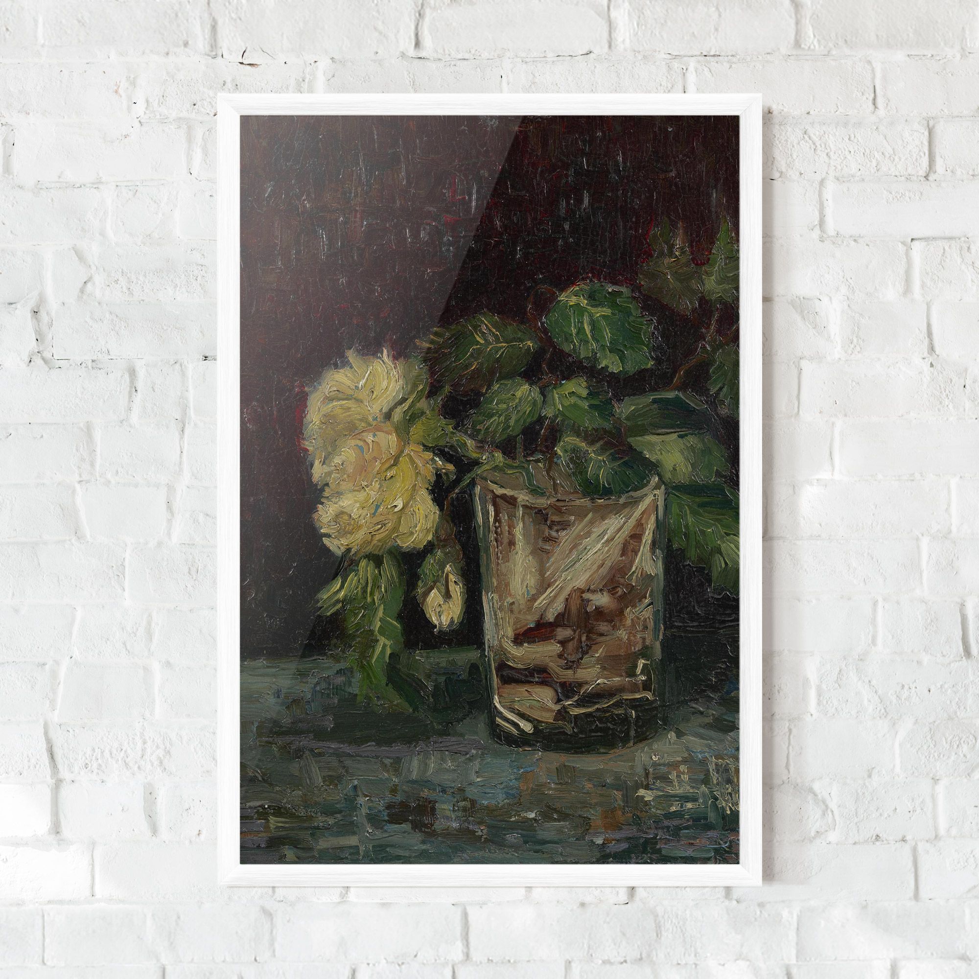 Glas Met Gele Rozen mockup 0