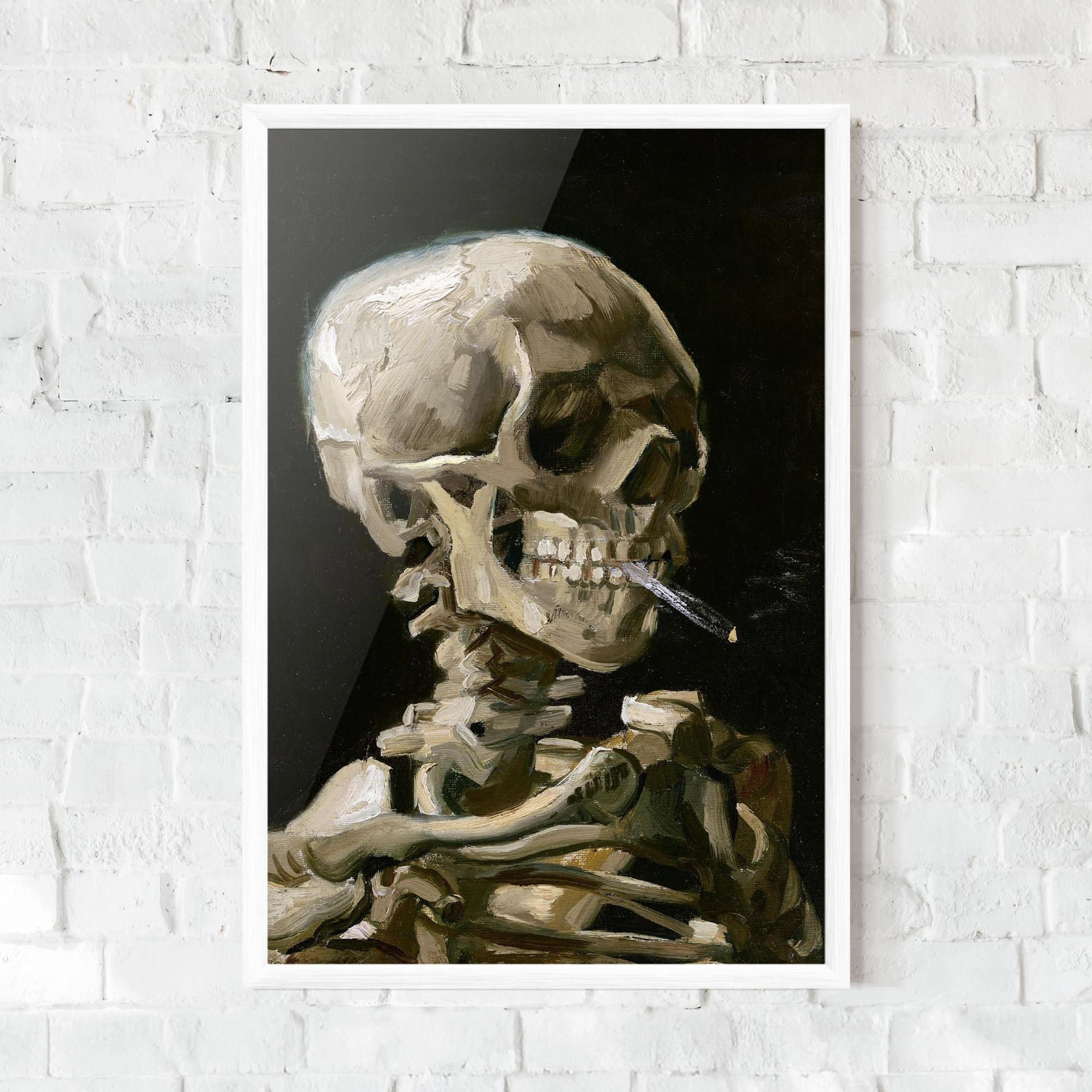 Poster Înrămat Skeleton Cigarette mockup 0