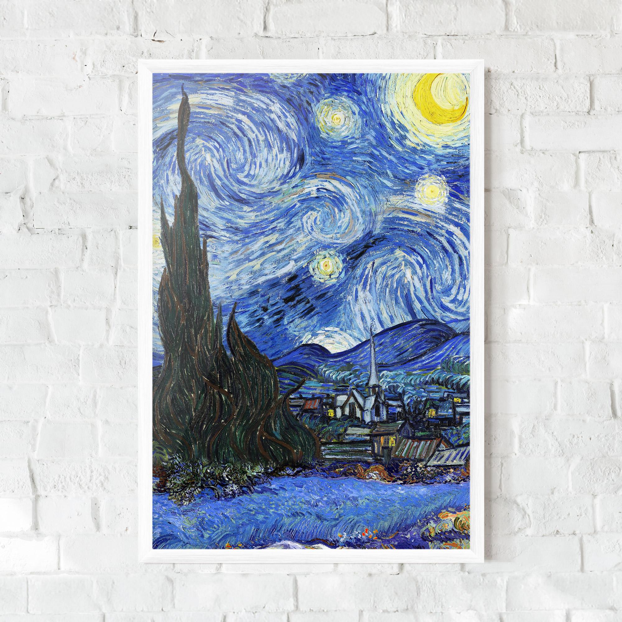Poster Înrămat Starry Night Art mockup 0