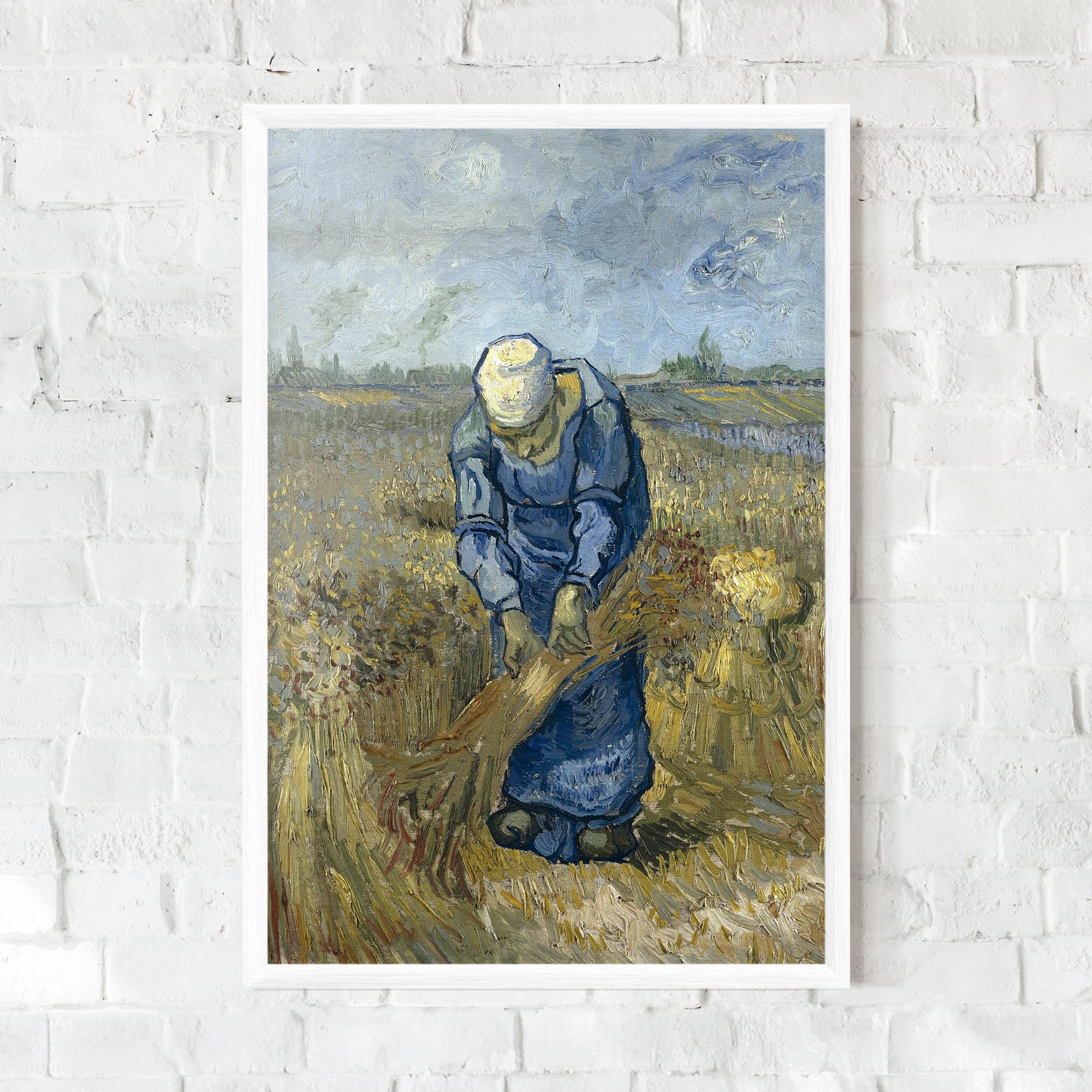 Poster Înrămat Woman Sheaves mockup 0