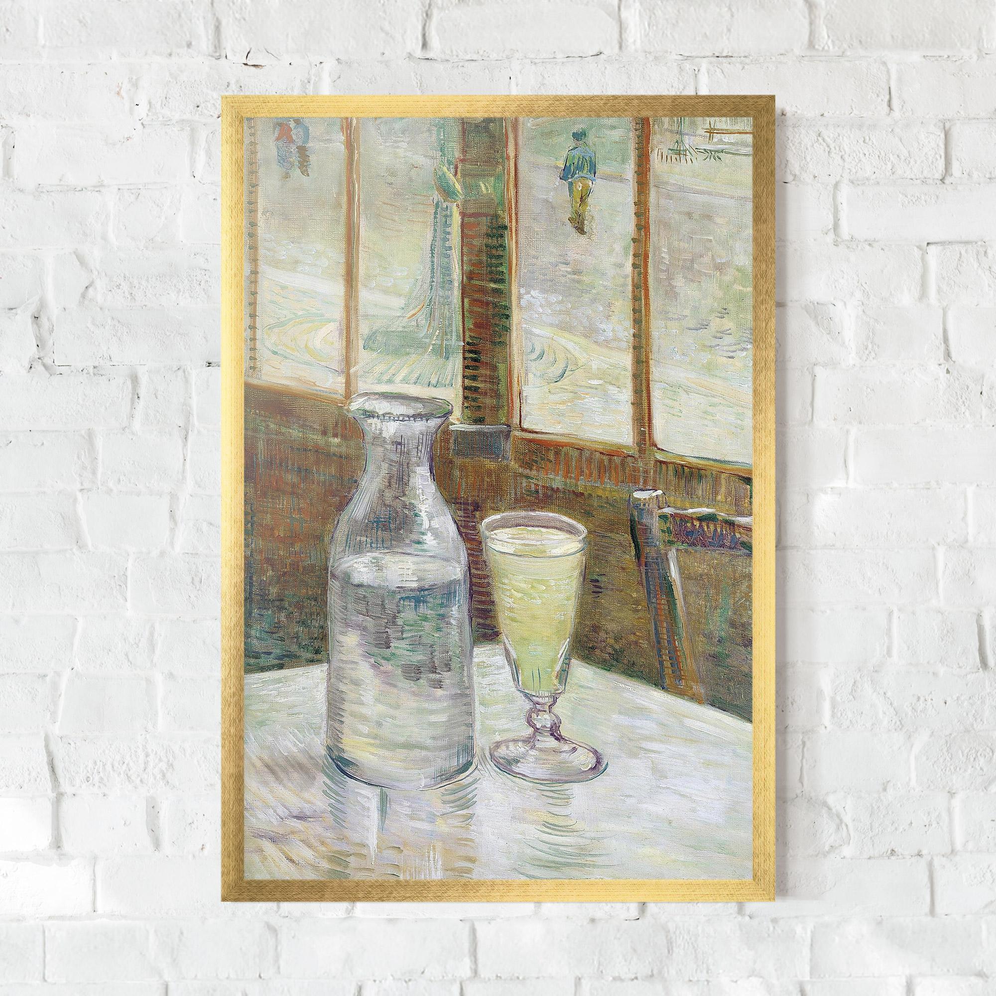 Poster Înrămat Cafetafel Met Absint mockup 0