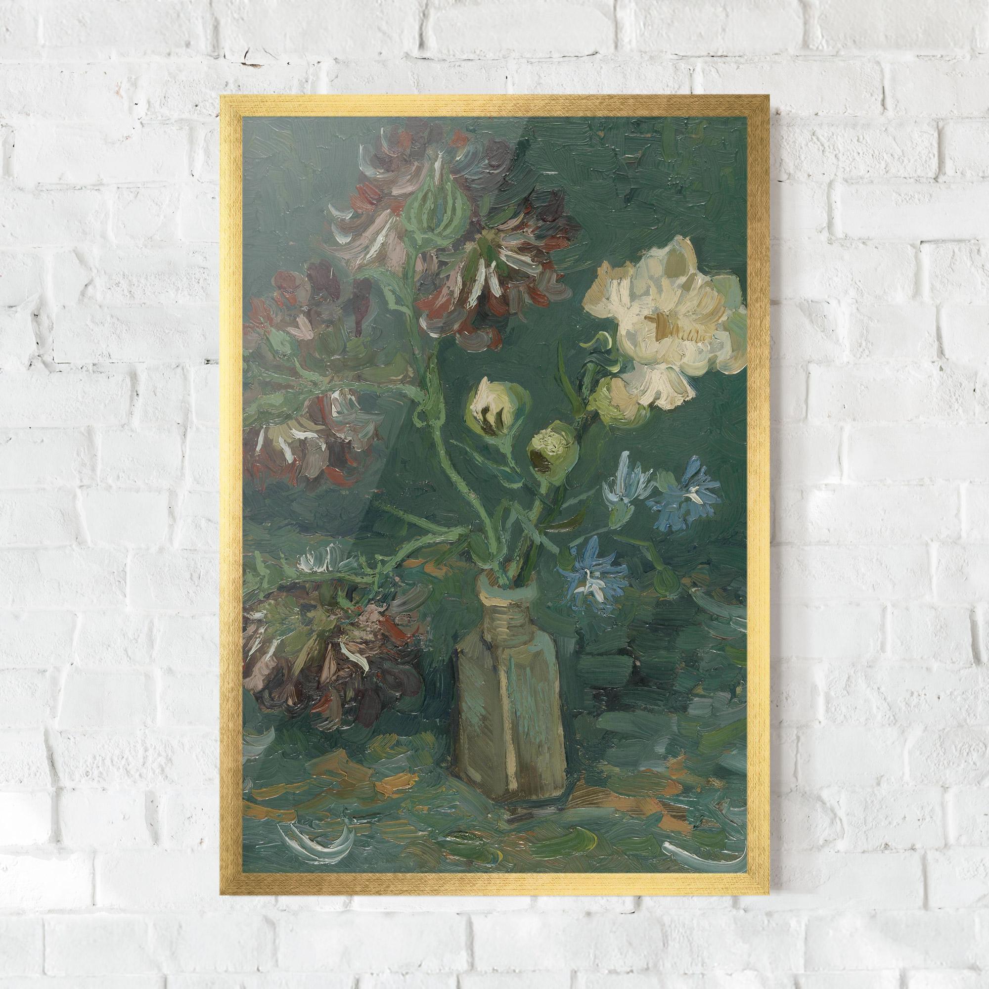 Poster Înrămat Flesje Met Pioenrozen mockup 0