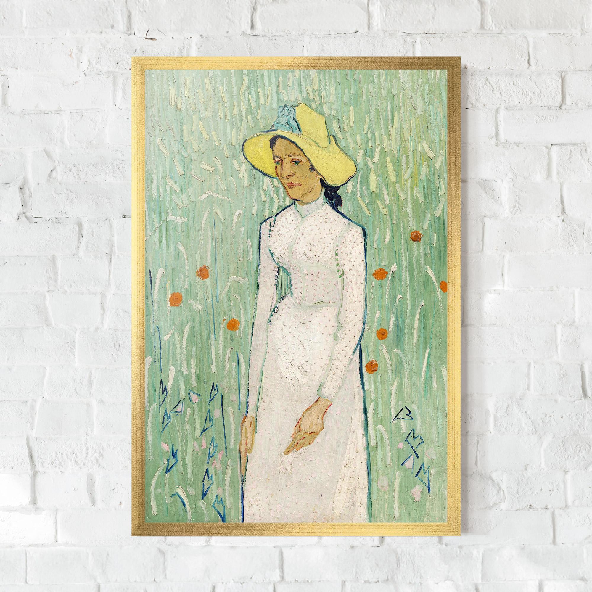 Poster Înrămat Girl In White mockup 0