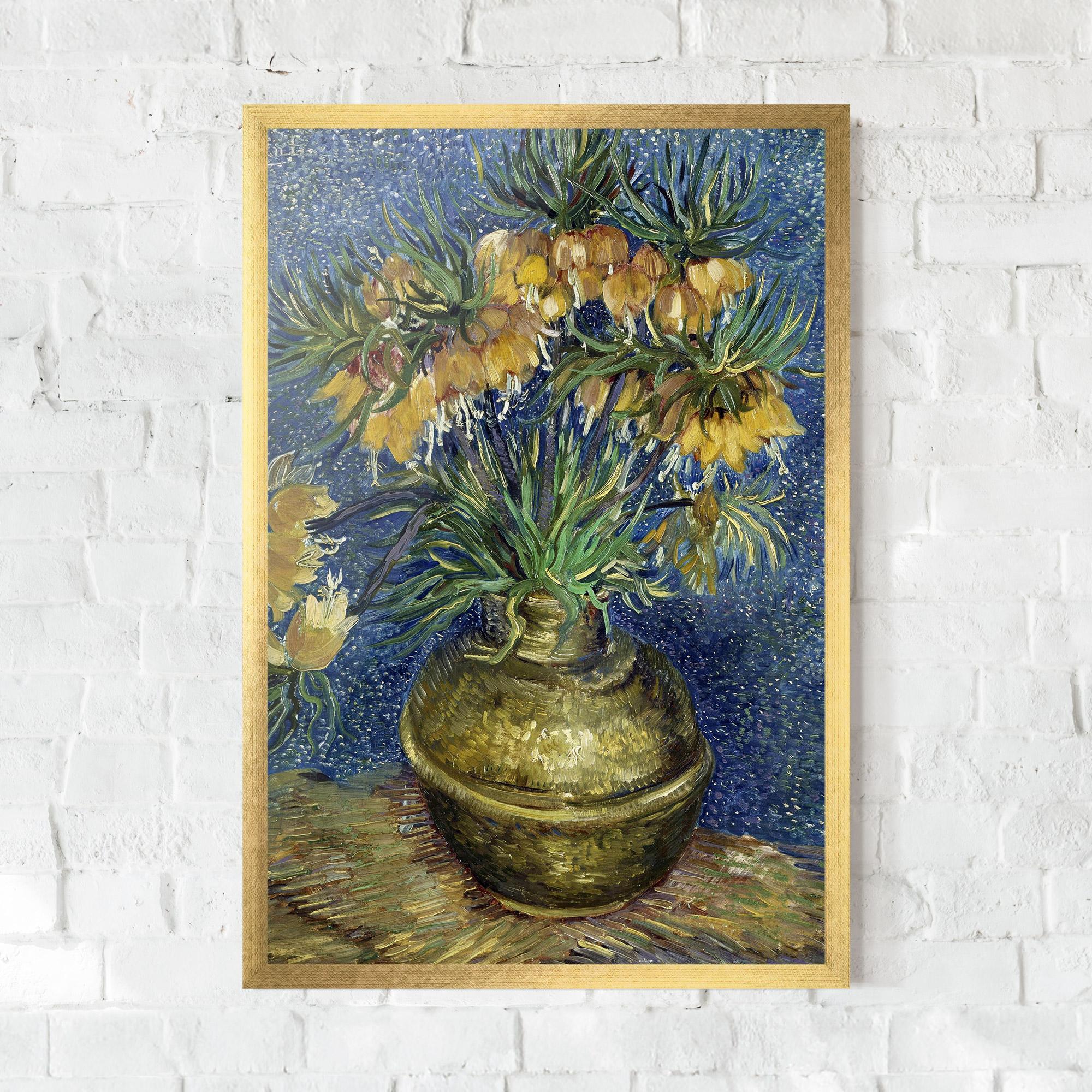 Poster Înrămat Imperial Fritillaries Art mockup 0