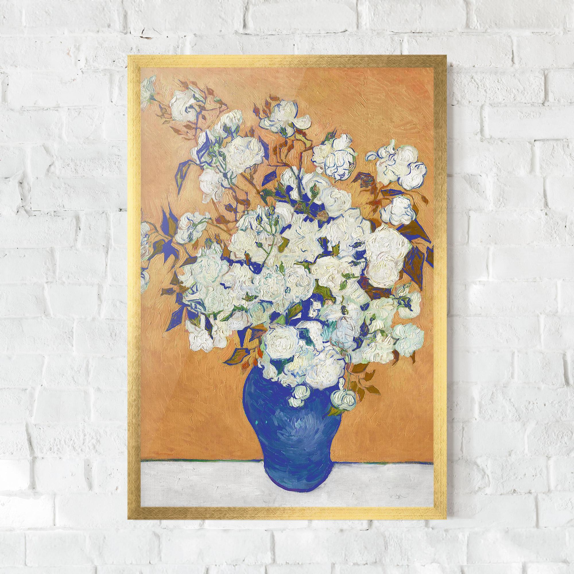 Poster Înrămat Roses Vintage Art mockup 0