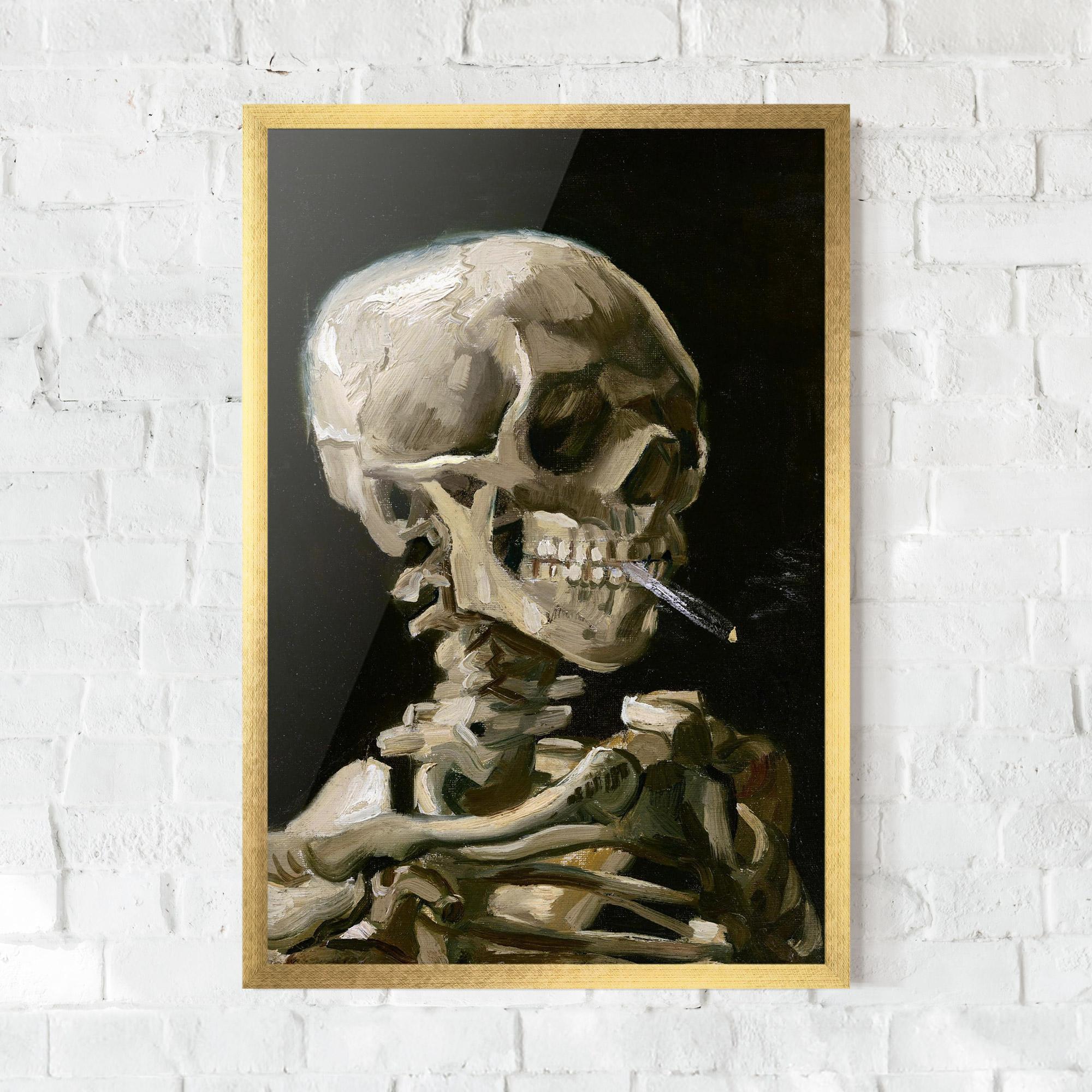 Poster Înrămat Skeleton Cigarette mockup 0