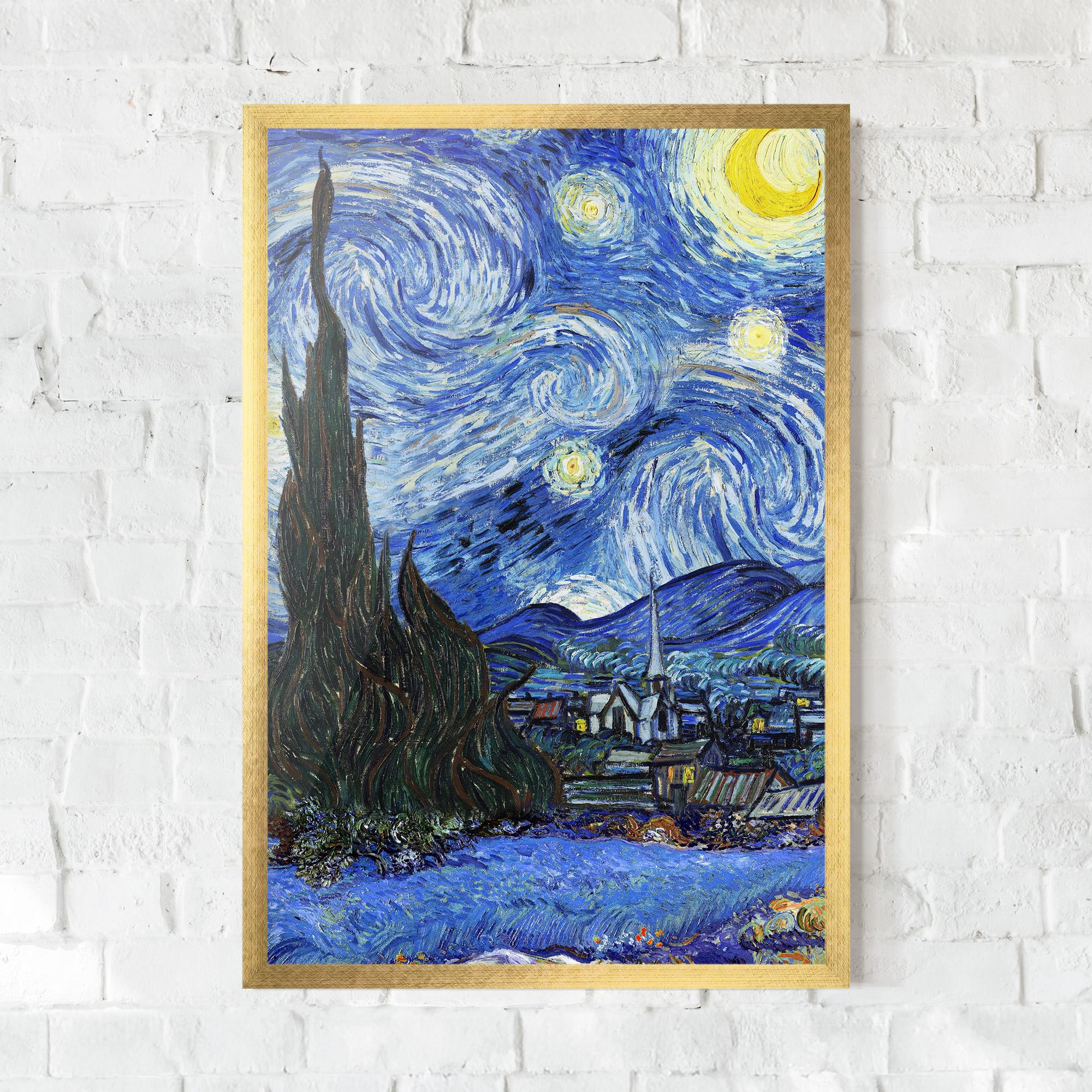 Poster Înrămat Starry Night Art mockup 0