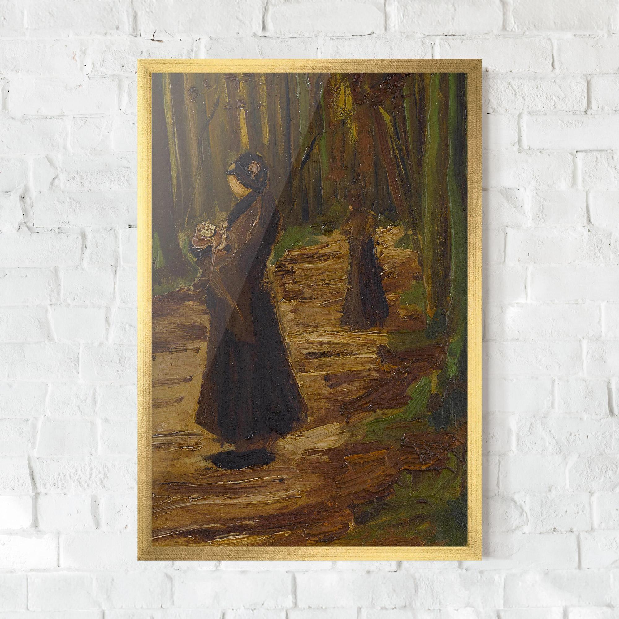 Poster Înrămat Women In Wood mockup 0