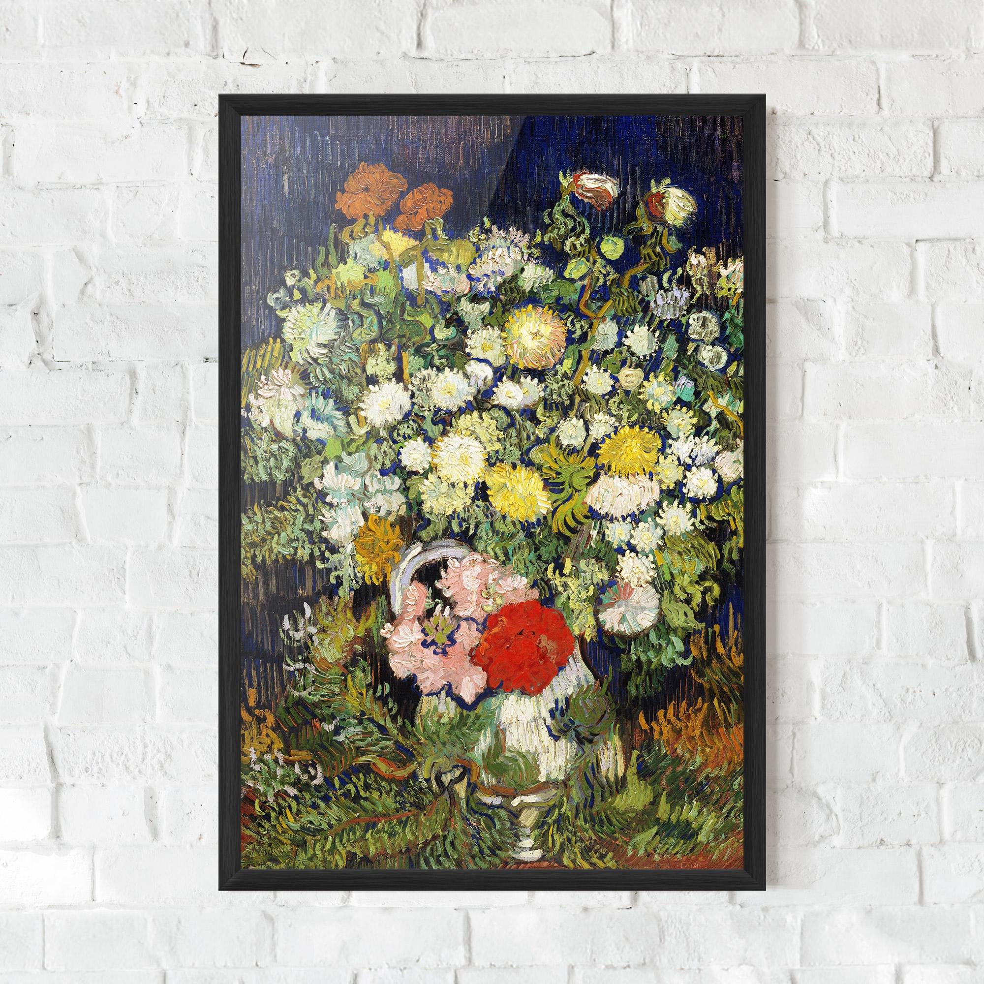 Poster Înrămat Flowers Van Gogh mockup 0