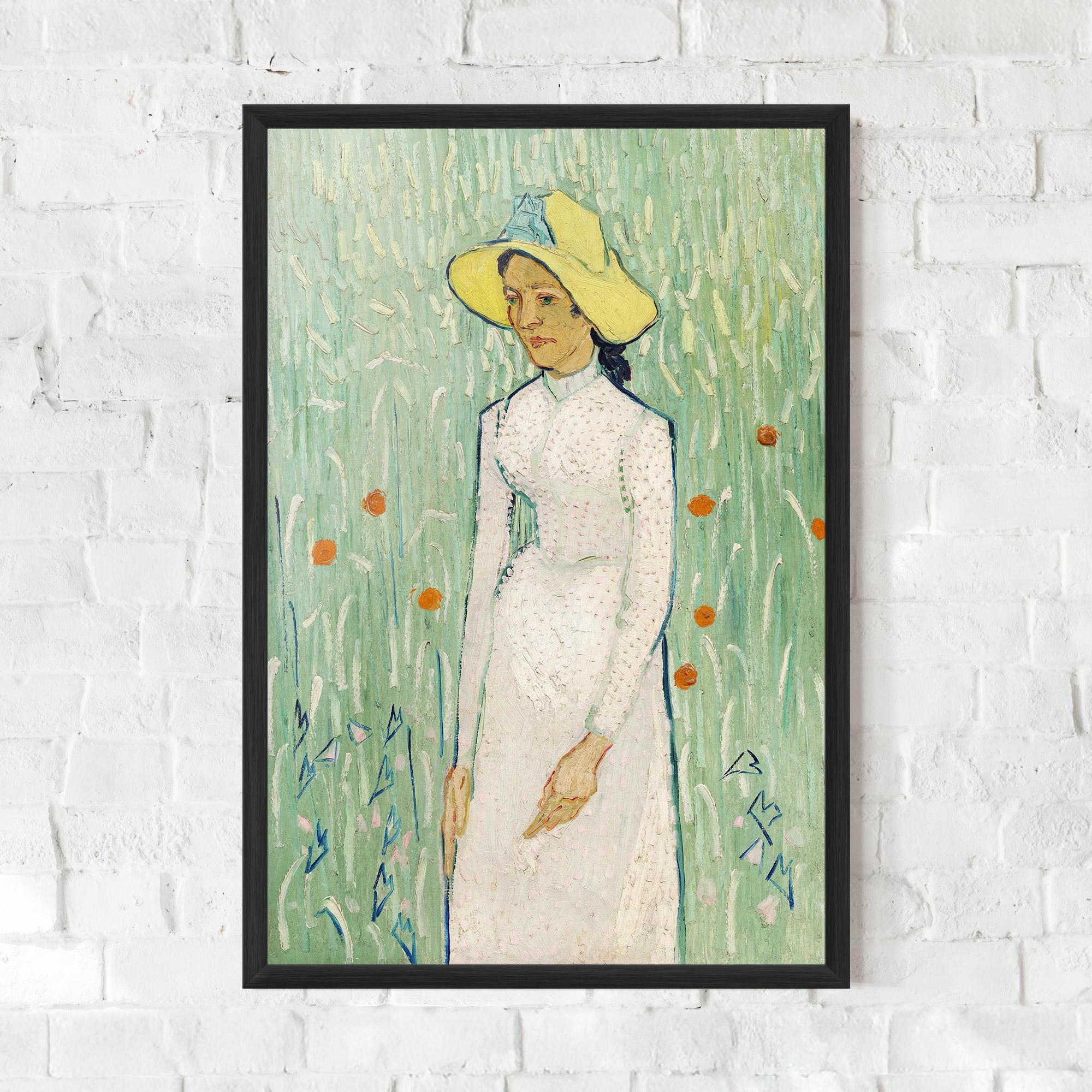Poster Înrămat Girl In White mockup 0