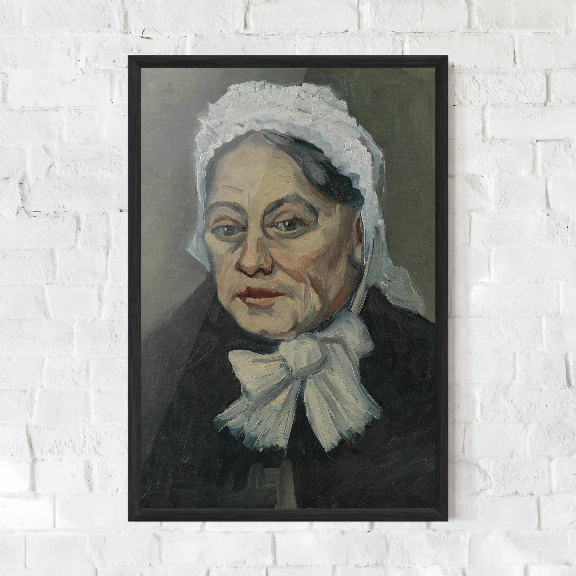 Poster Înrămat Portret Oude Vrouw mockup 0