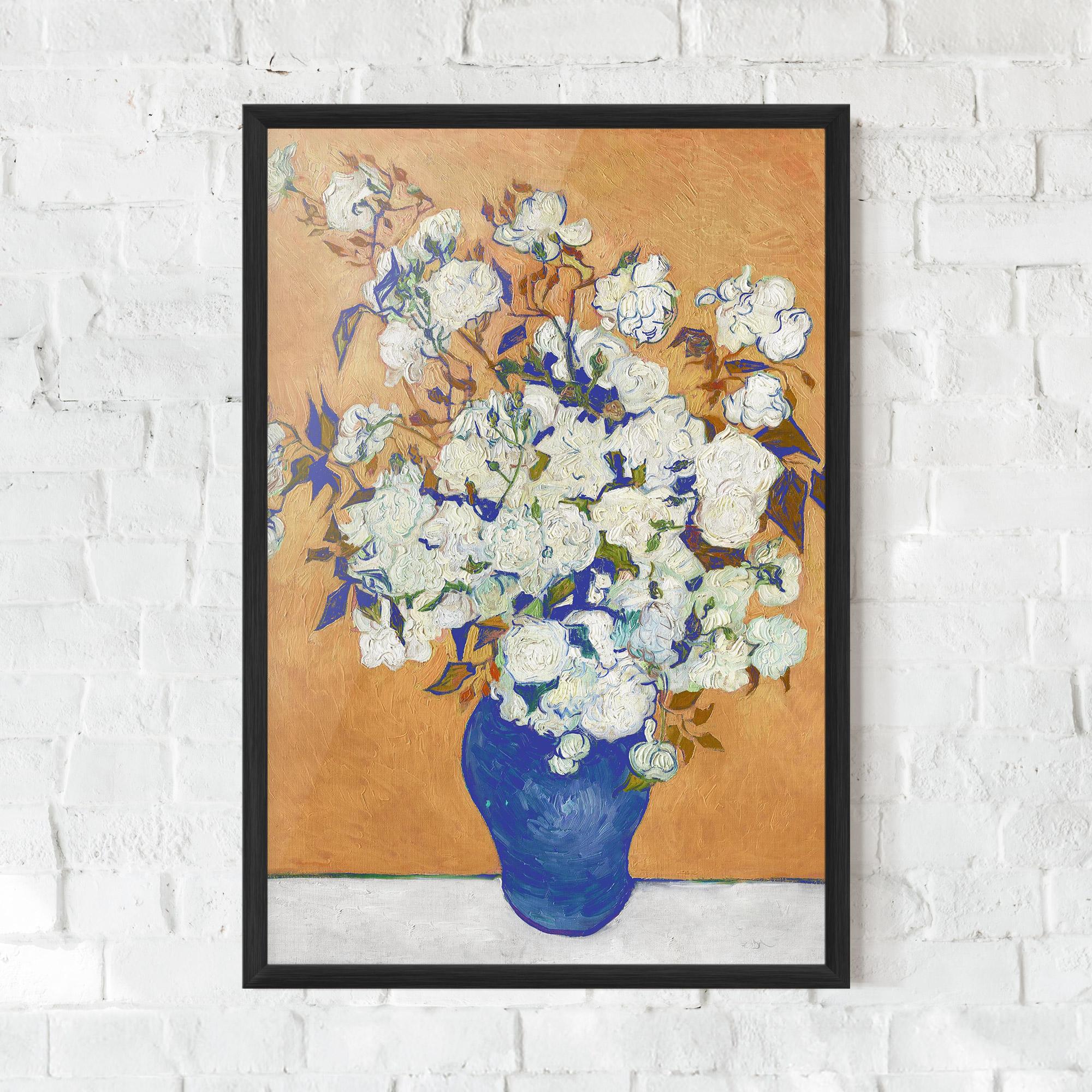 Poster Înrămat Roses Vintage Art mockup 0