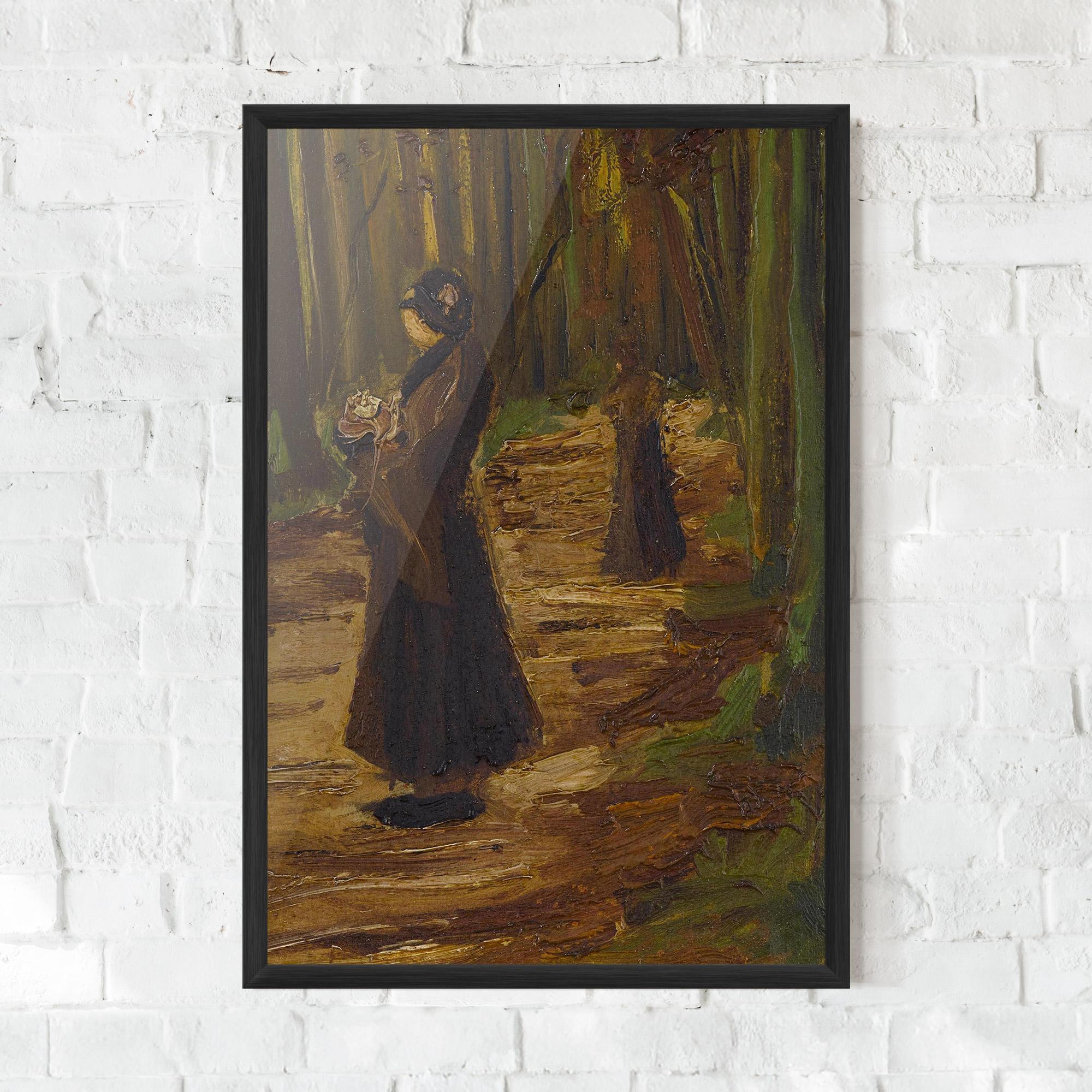 Poster Înrămat Women In Wood mockup 0