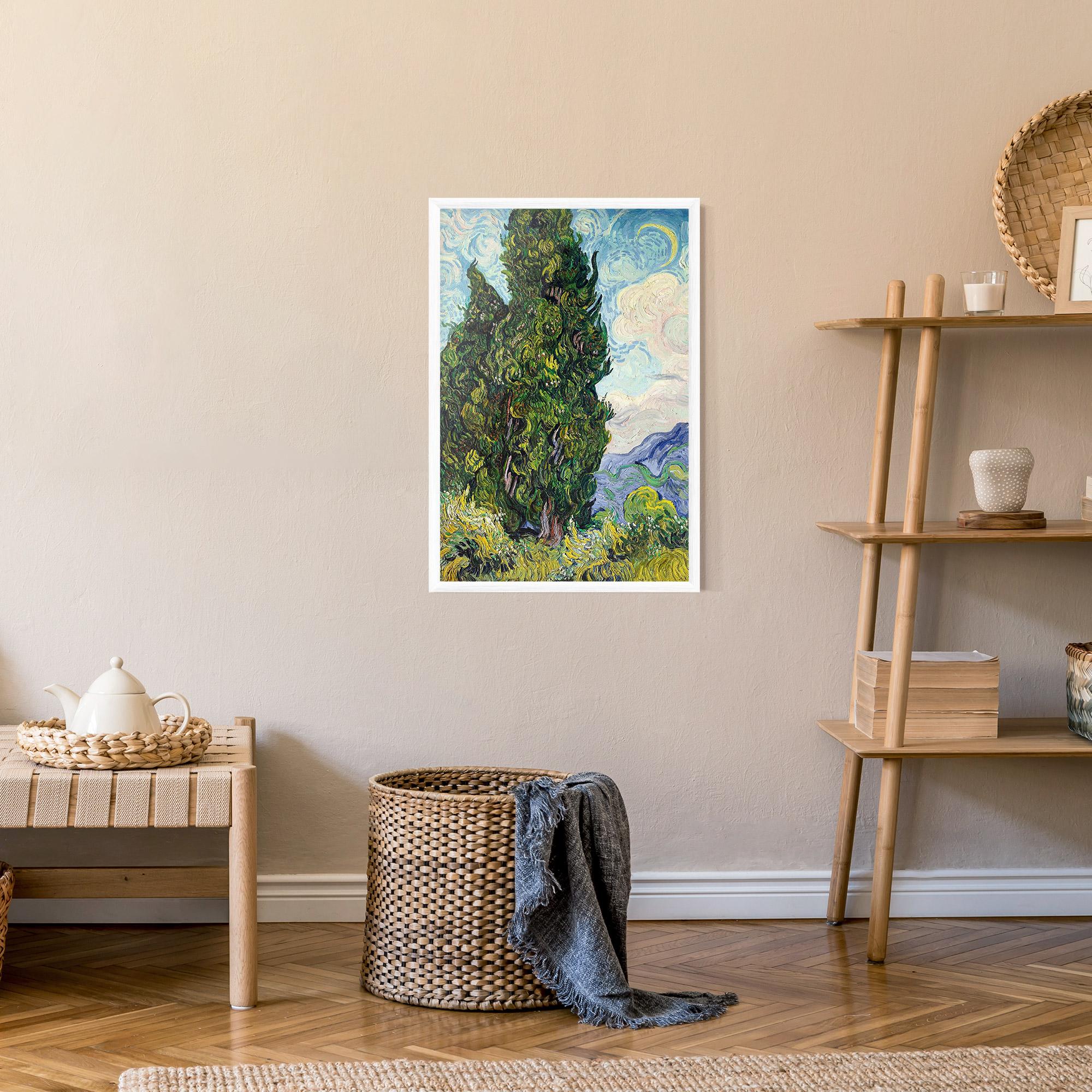 Poster Înrămat Cypresses mockup 9