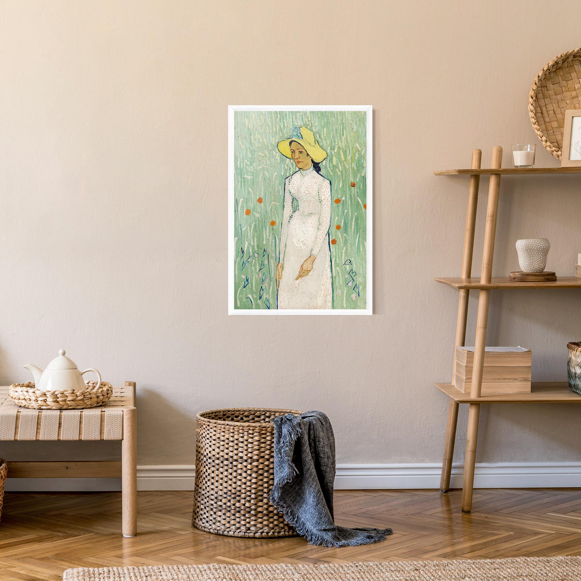 Poster Înrămat Girl In White mockup 9