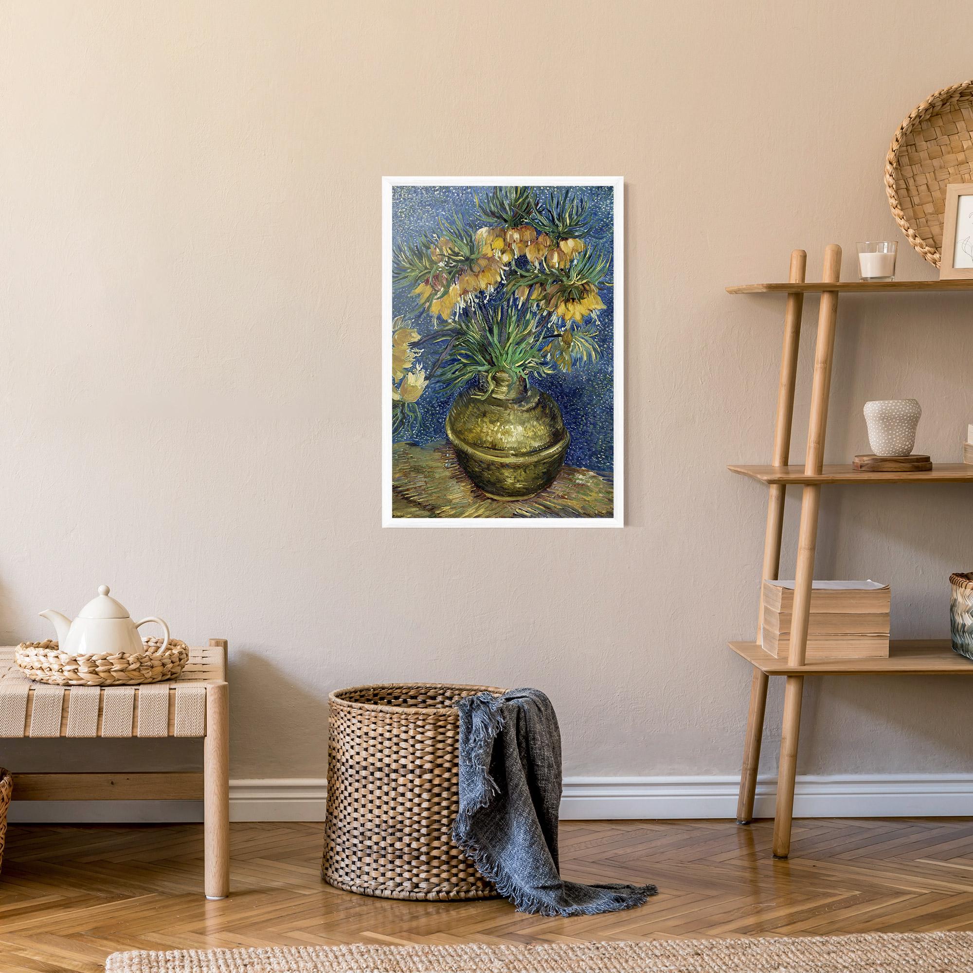 Poster Înrămat Imperial Fritillaries Art mockup 9