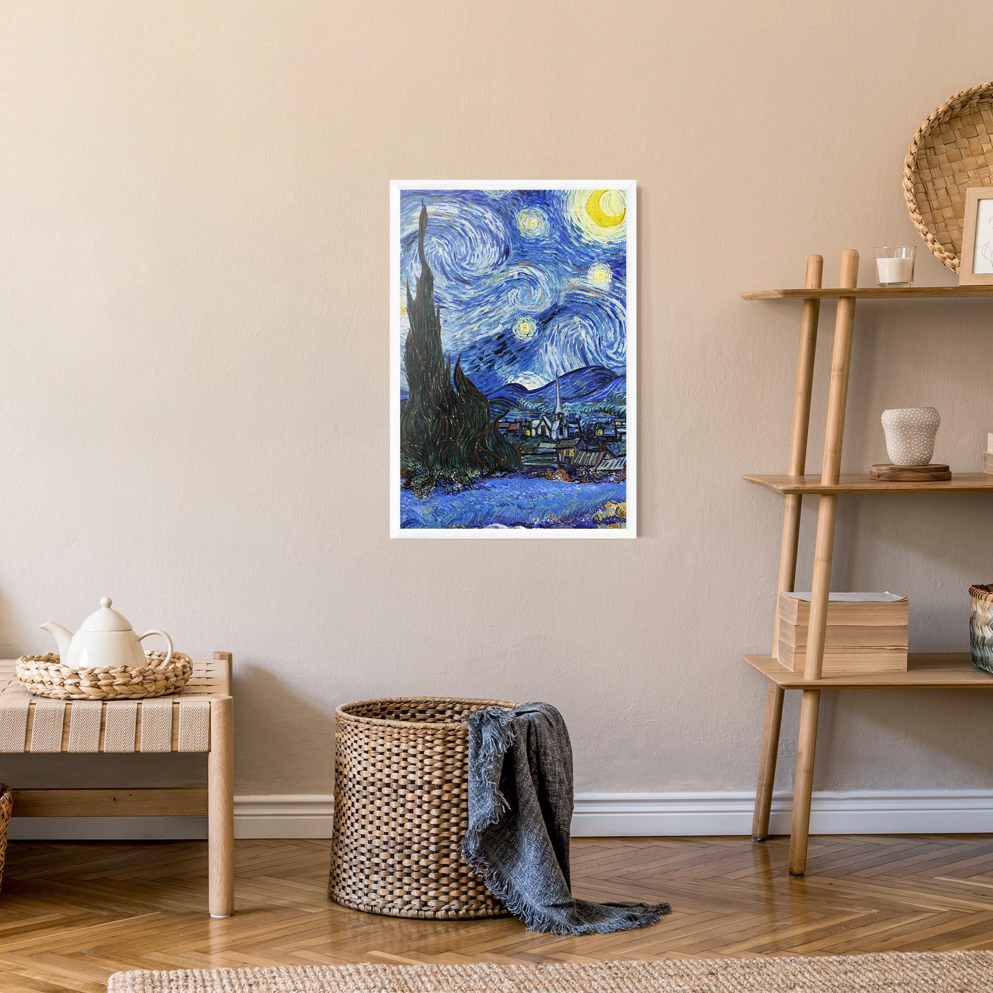 Poster Înrămat Starry Night Art mockup 9