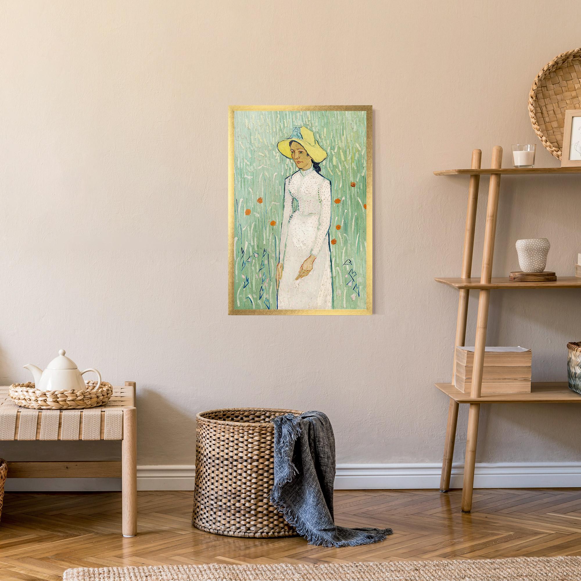 Poster Înrămat Girl In White mockup 9