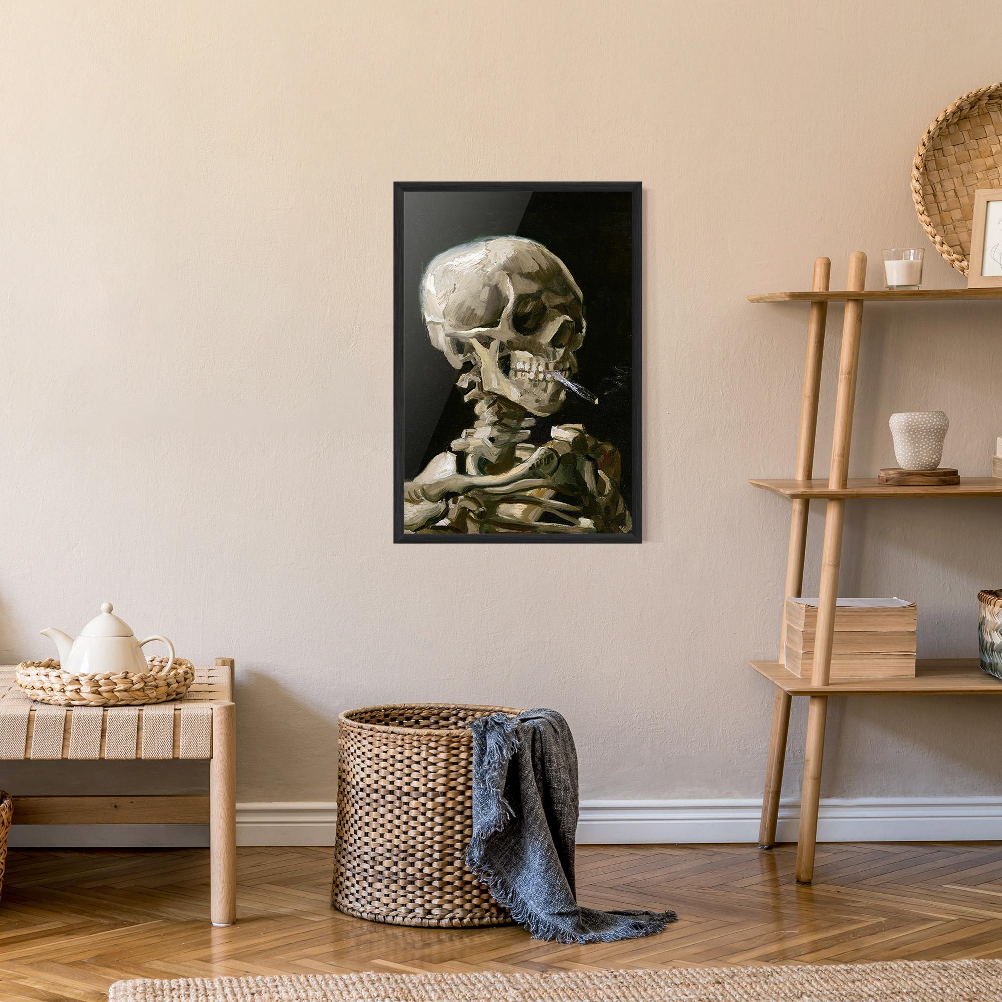 Poster Înrămat Skeleton Cigarette mockup 9