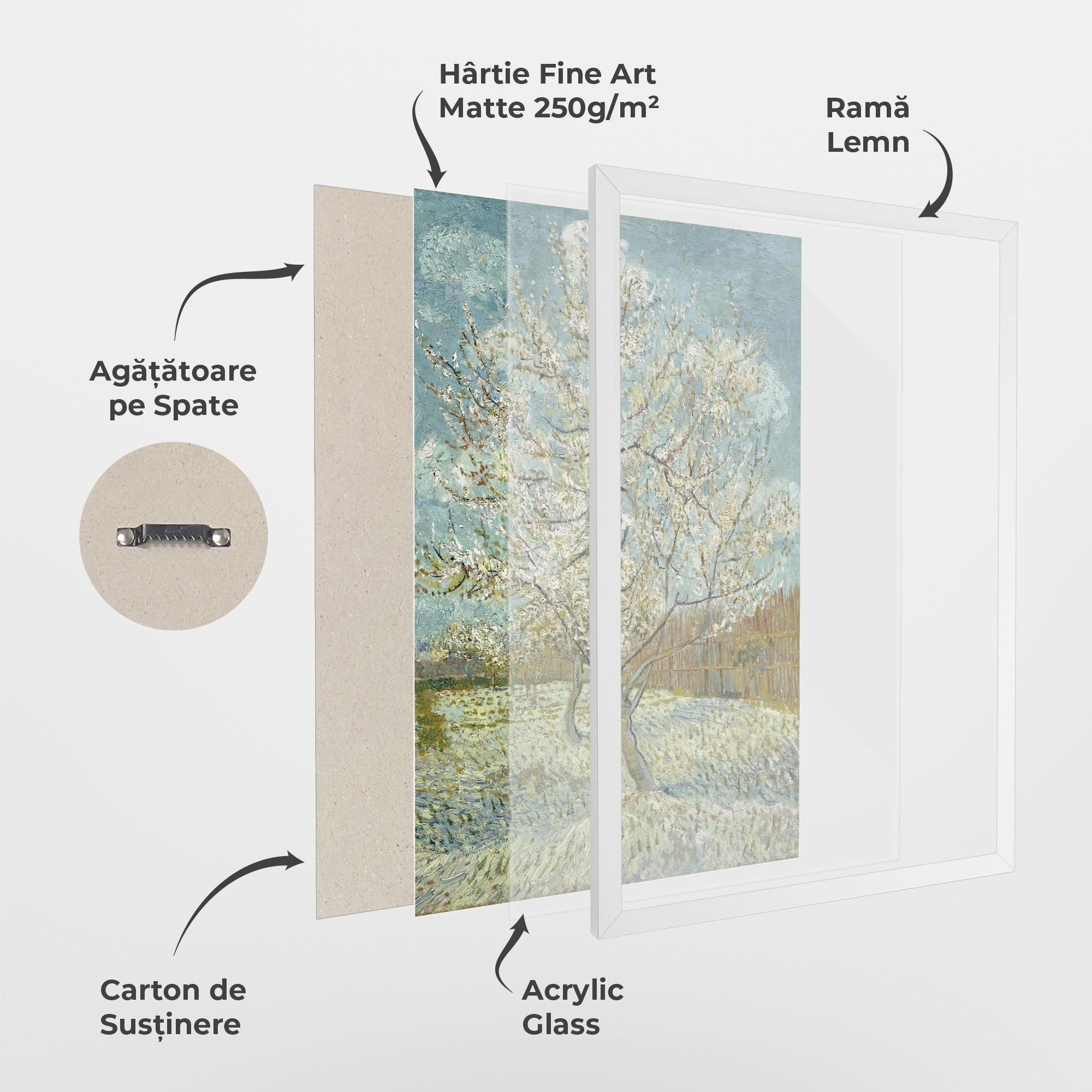 Poster Înrămat De Roze Perzikboom mockup 1