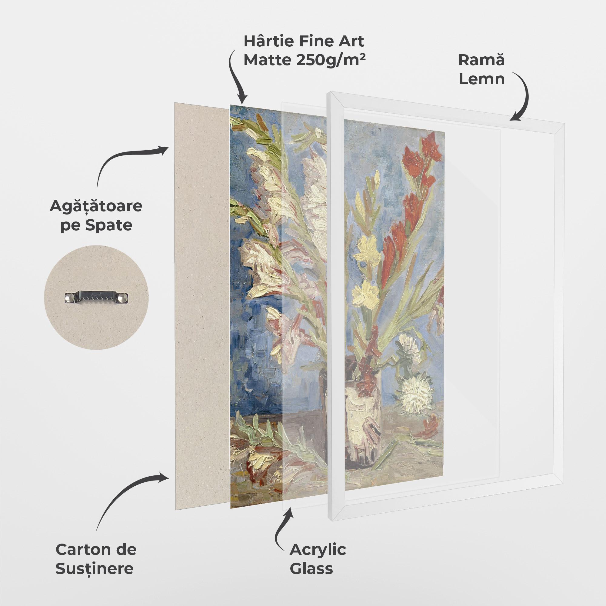 Poster Înrămat Tuingladiolen mockup 1