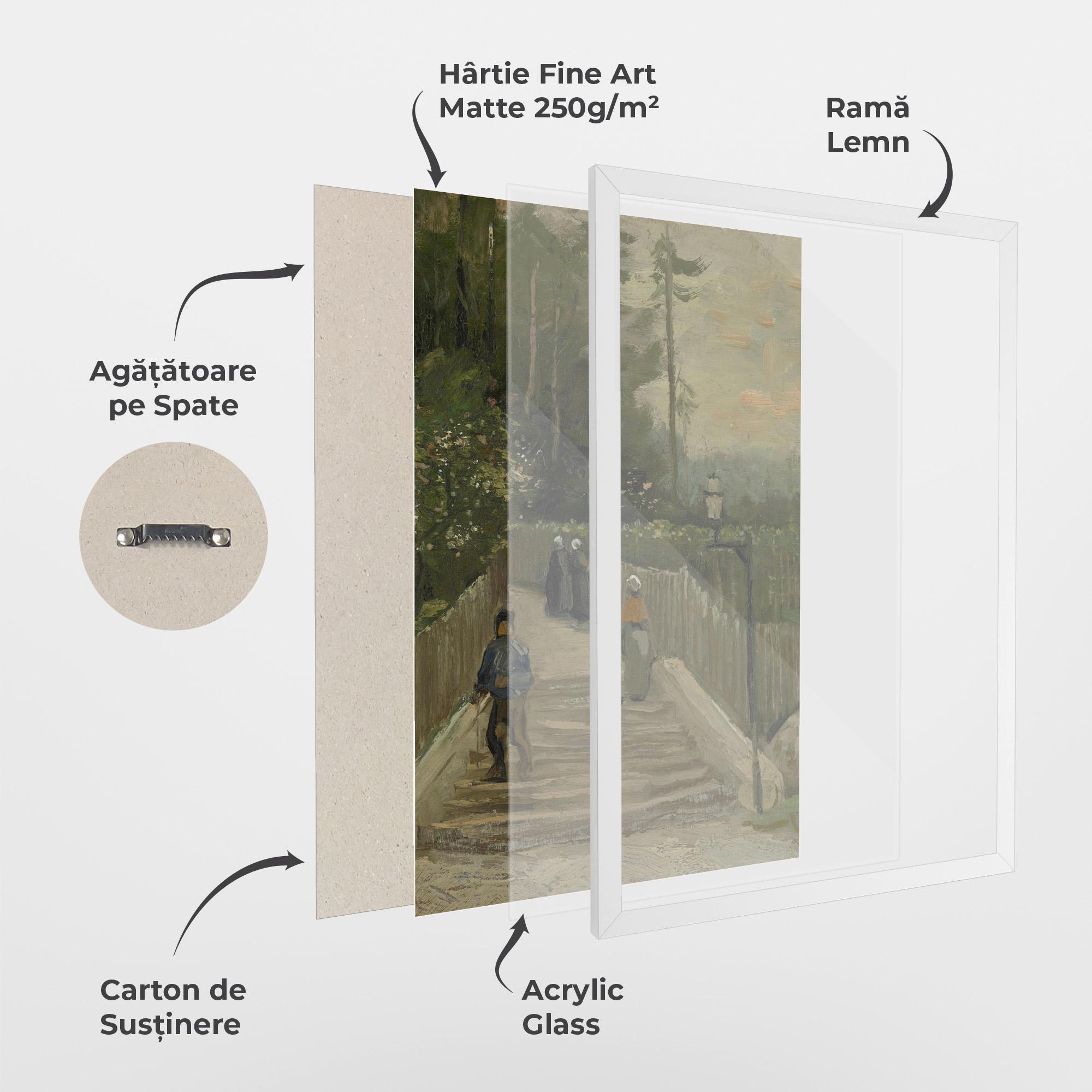 Poster Înrămat Weg Te Montmartre mockup 1