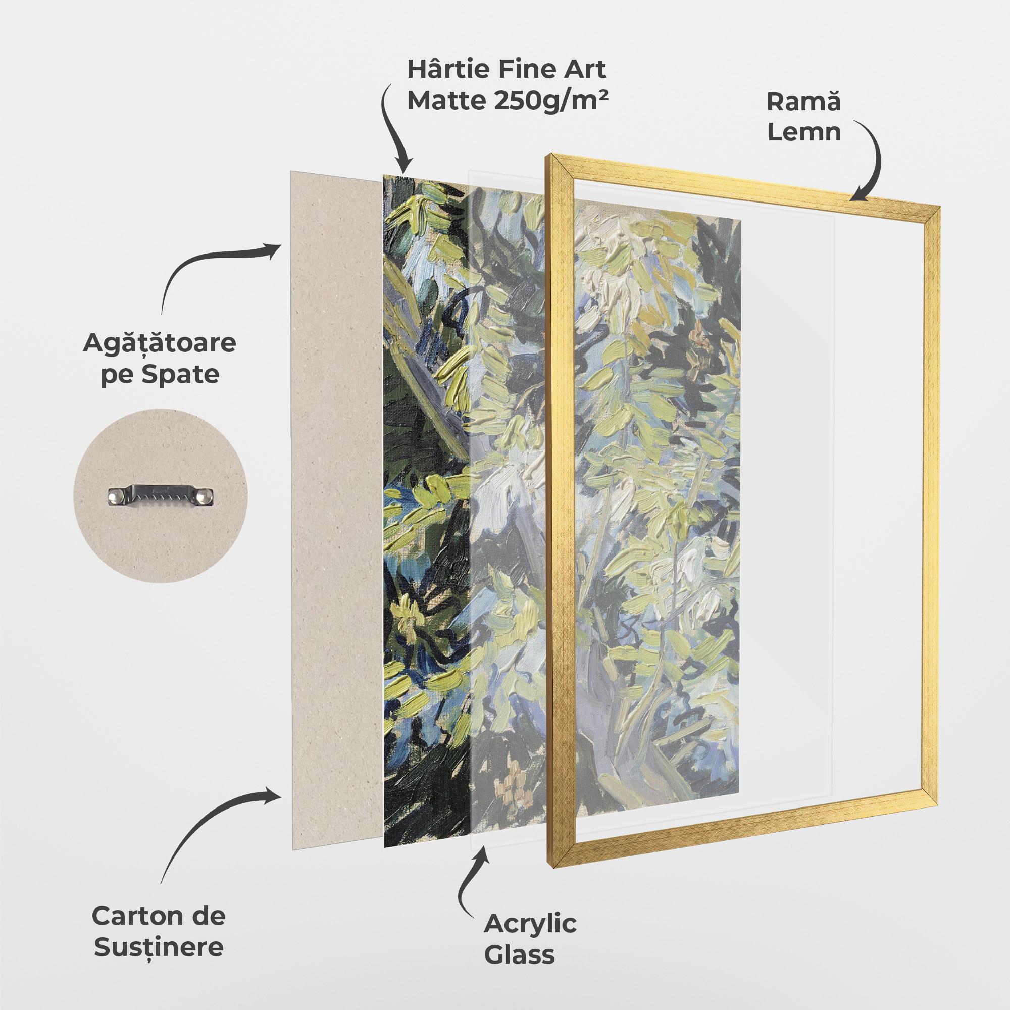 Poster Înrămat Blossoming Branches mockup 1