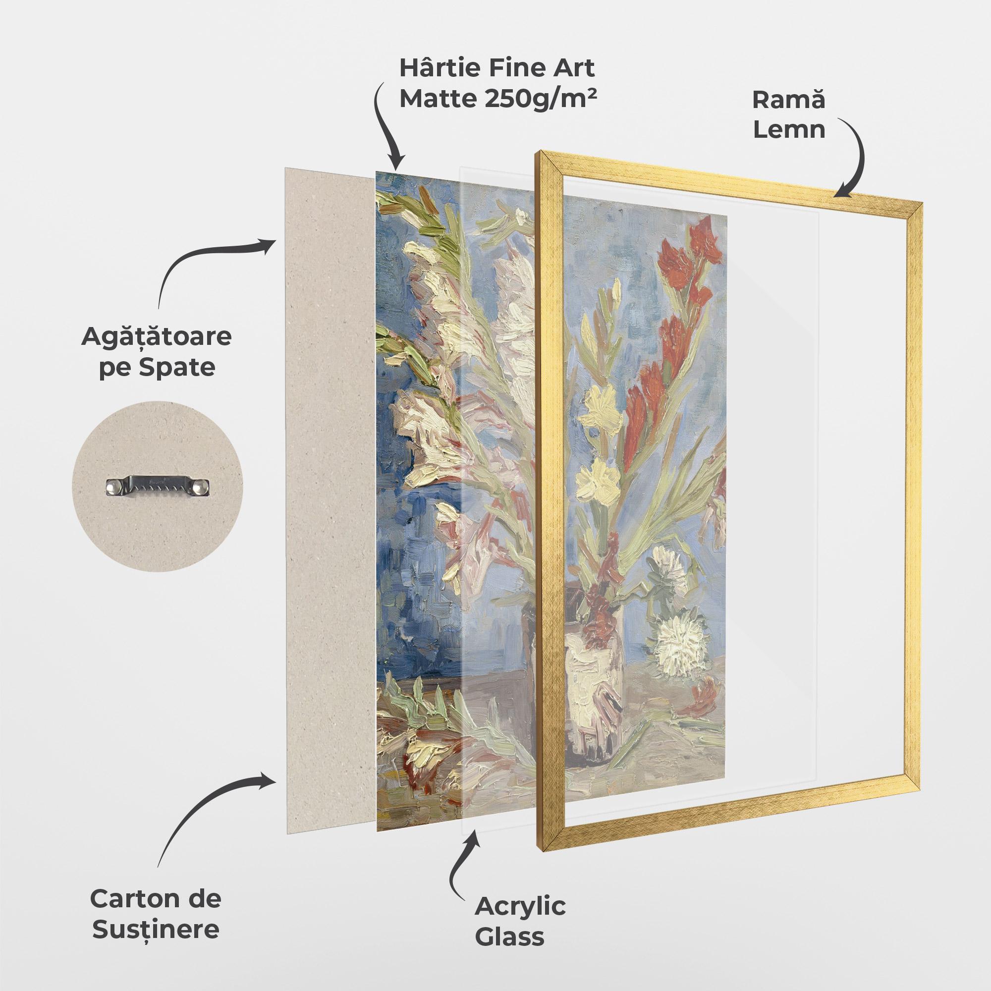 Poster Înrămat Tuingladiolen mockup 1