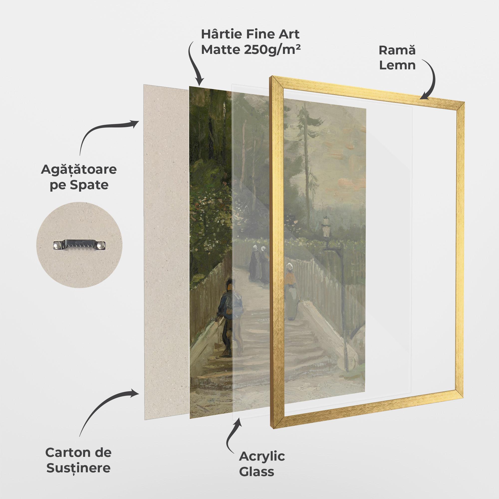 Poster Înrămat Weg Te Montmartre mockup 1