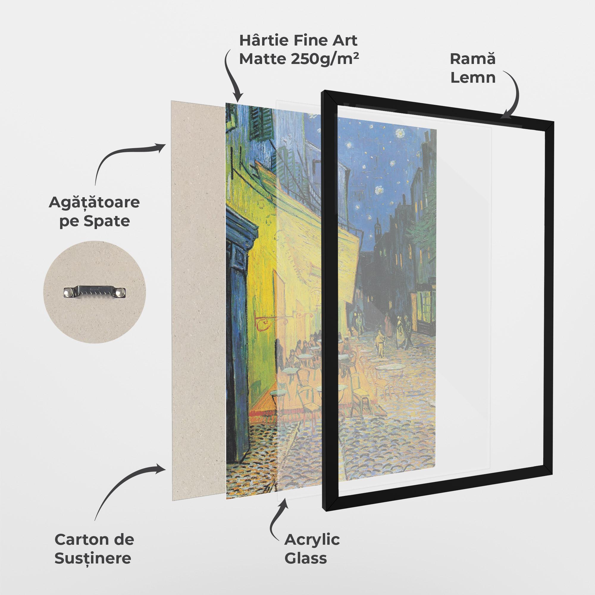 Poster Înrămat Cafe Terrace At Night mockup 1