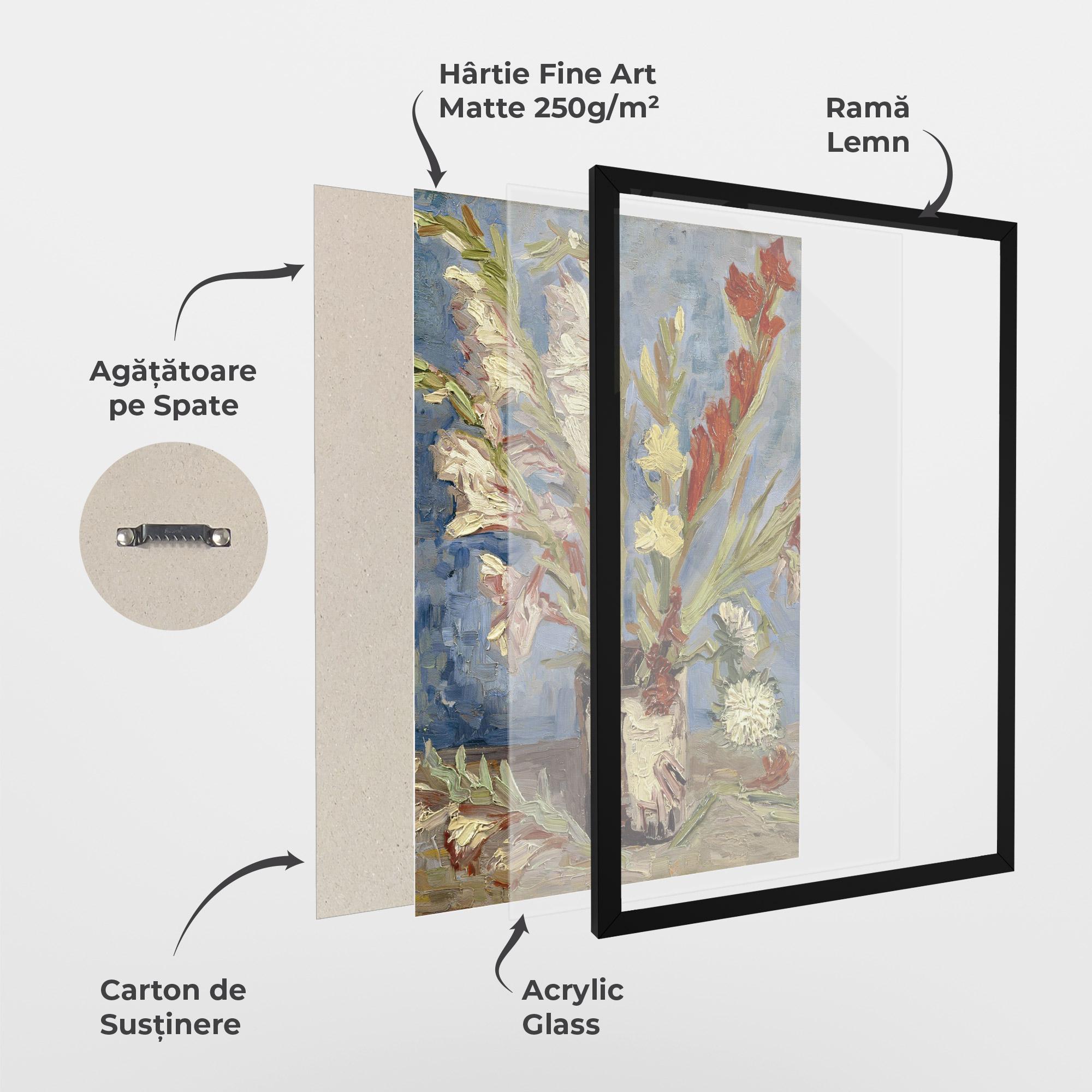 Poster Înrămat Tuingladiolen mockup 1