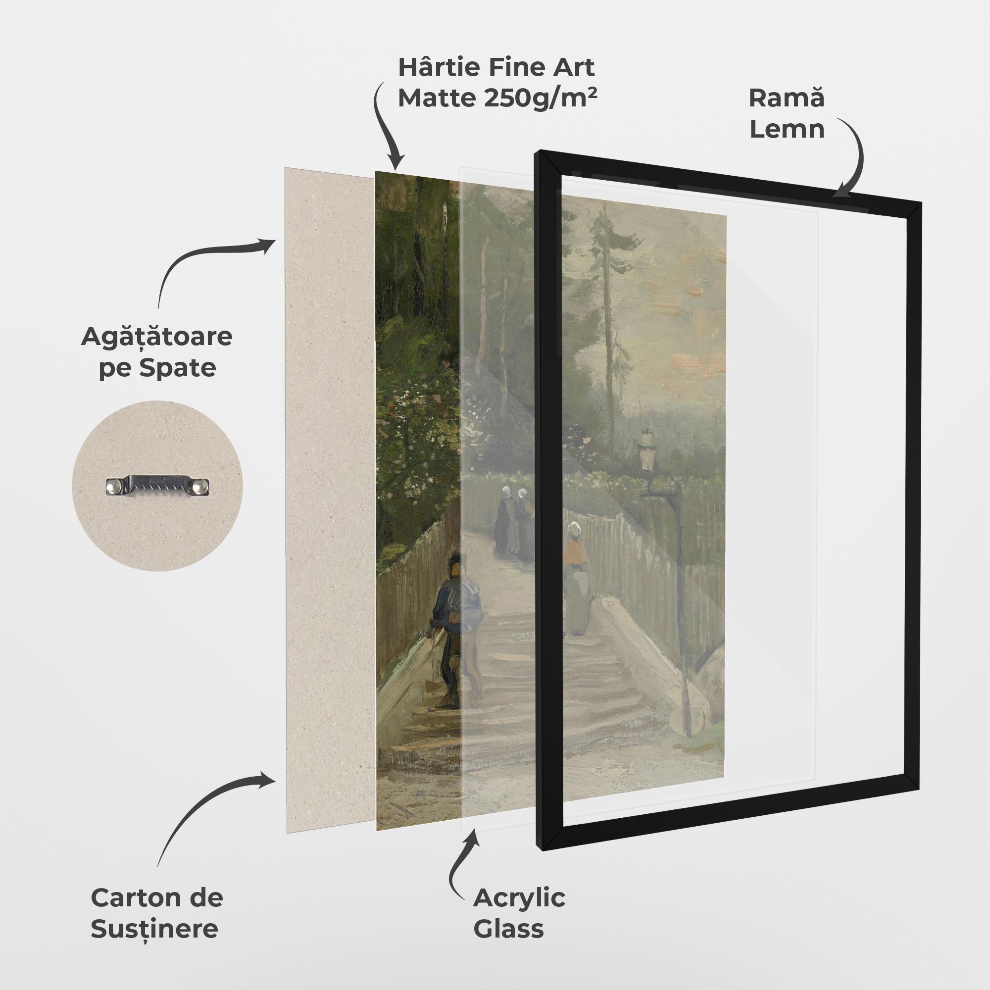 Poster Înrămat Weg Te Montmartre mockup 1