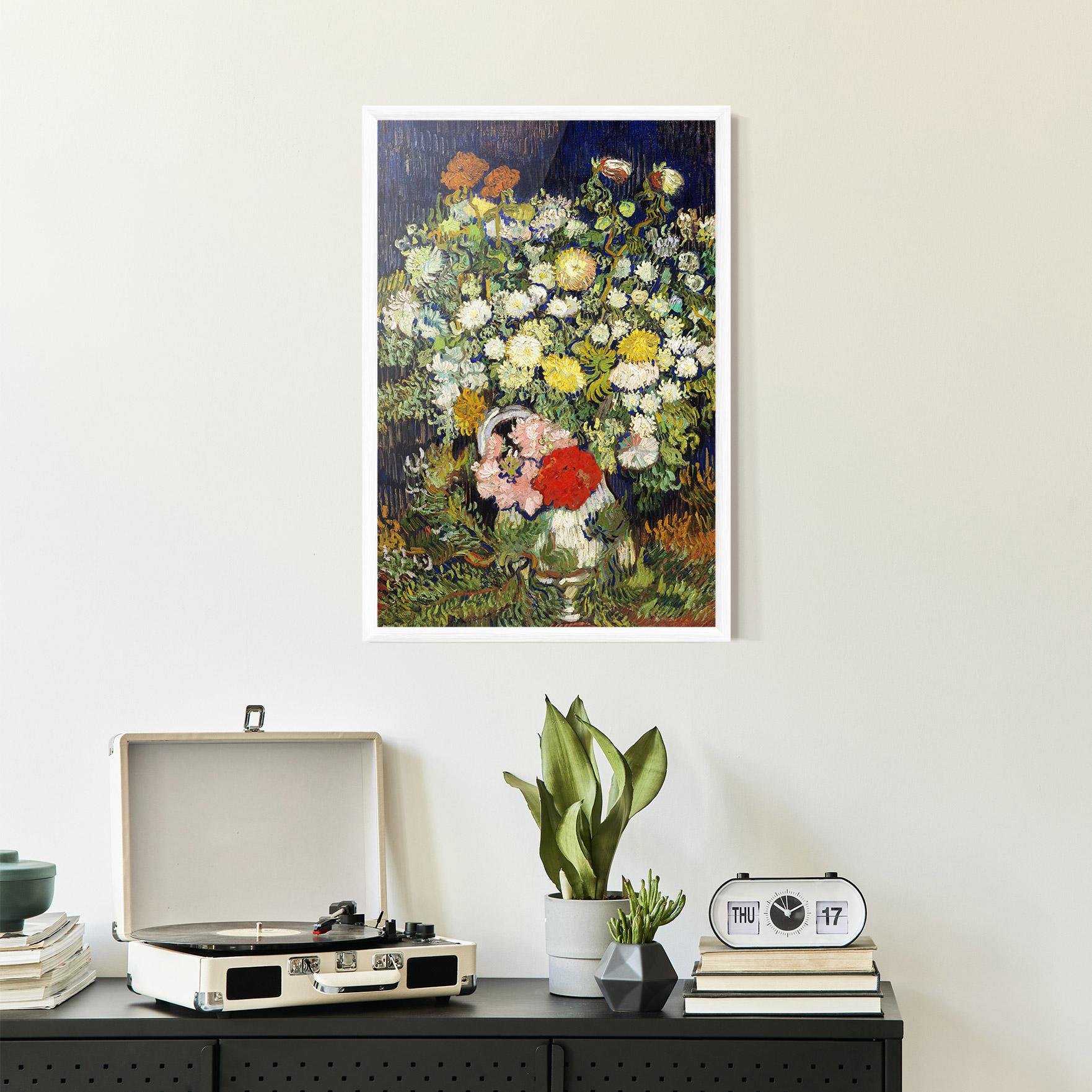 Poster Înrămat Flowers Van Gogh mockup 2