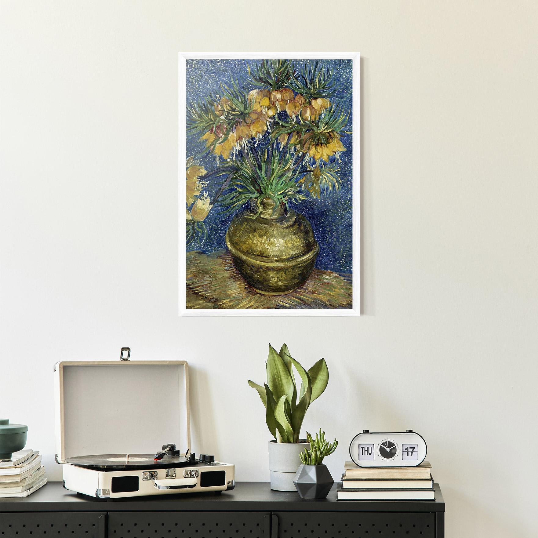 Poster Înrămat Imperial Fritillaries Art mockup 2