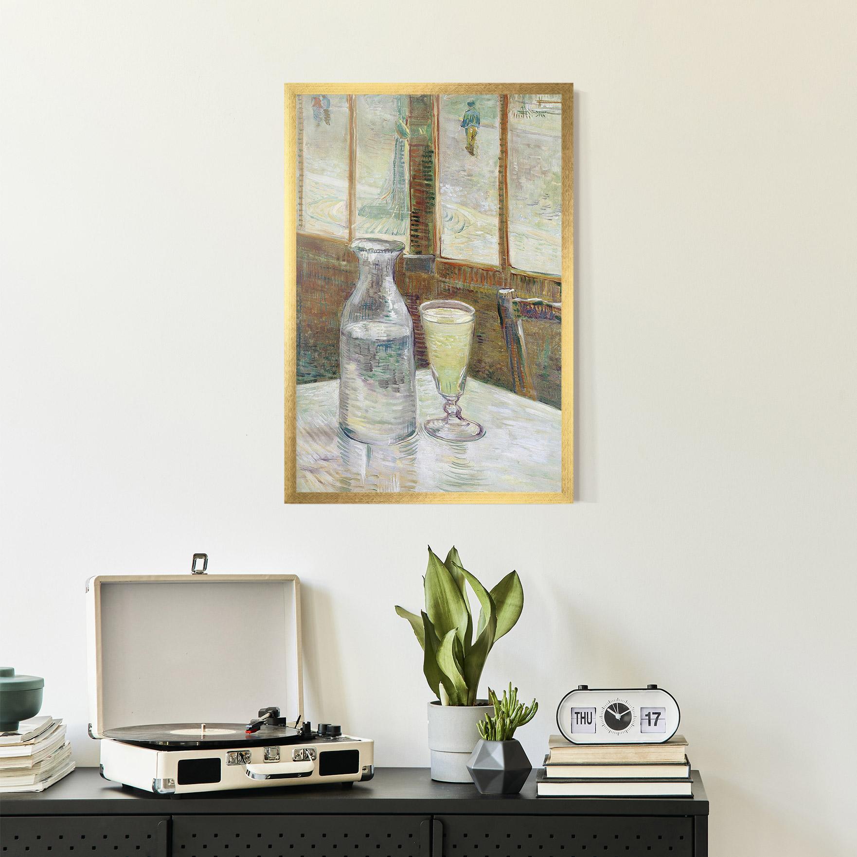 Poster Înrămat Cafetafel Met Absint mockup 2