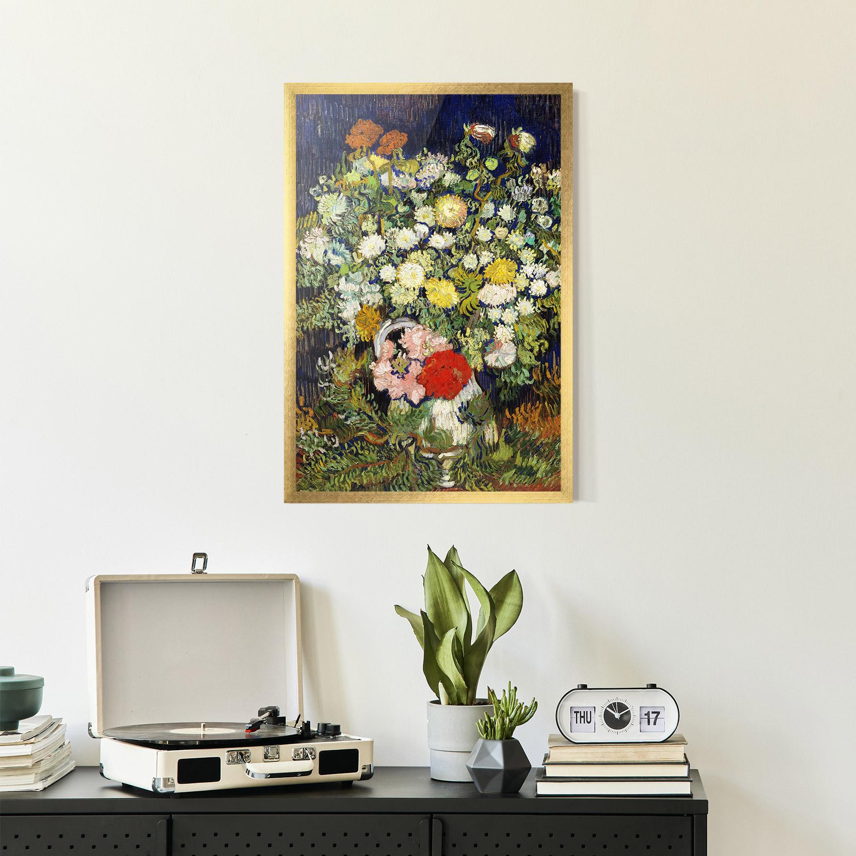 Poster Înrămat Flowers Van Gogh mockup 2