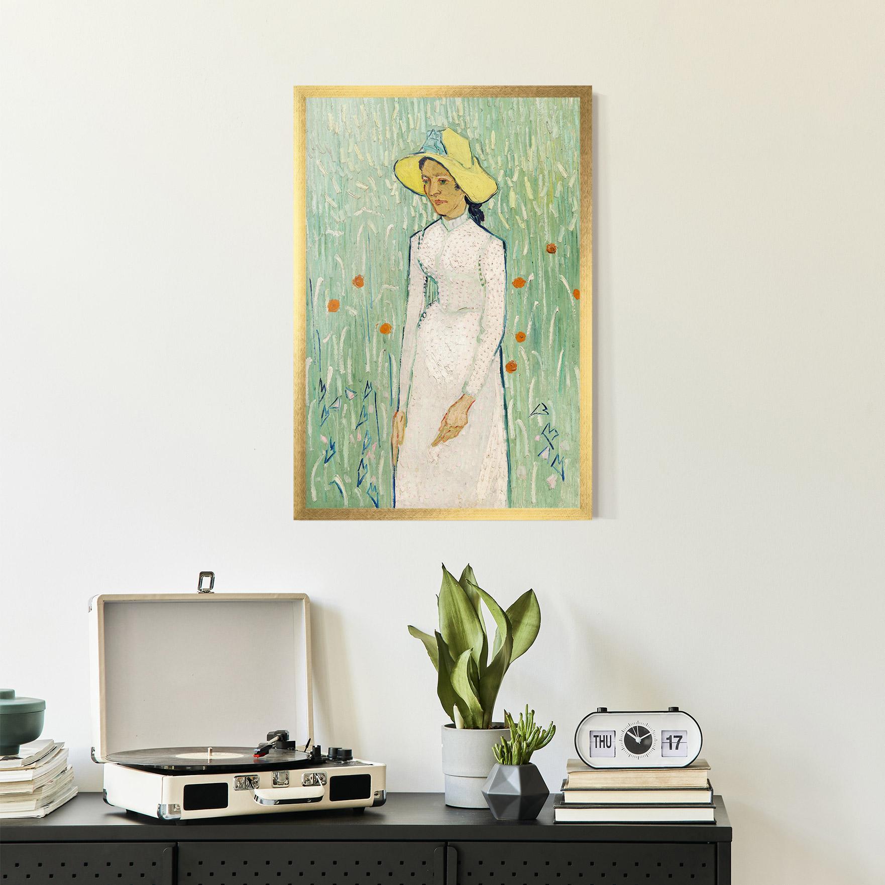 Poster Înrămat Girl In White mockup 2