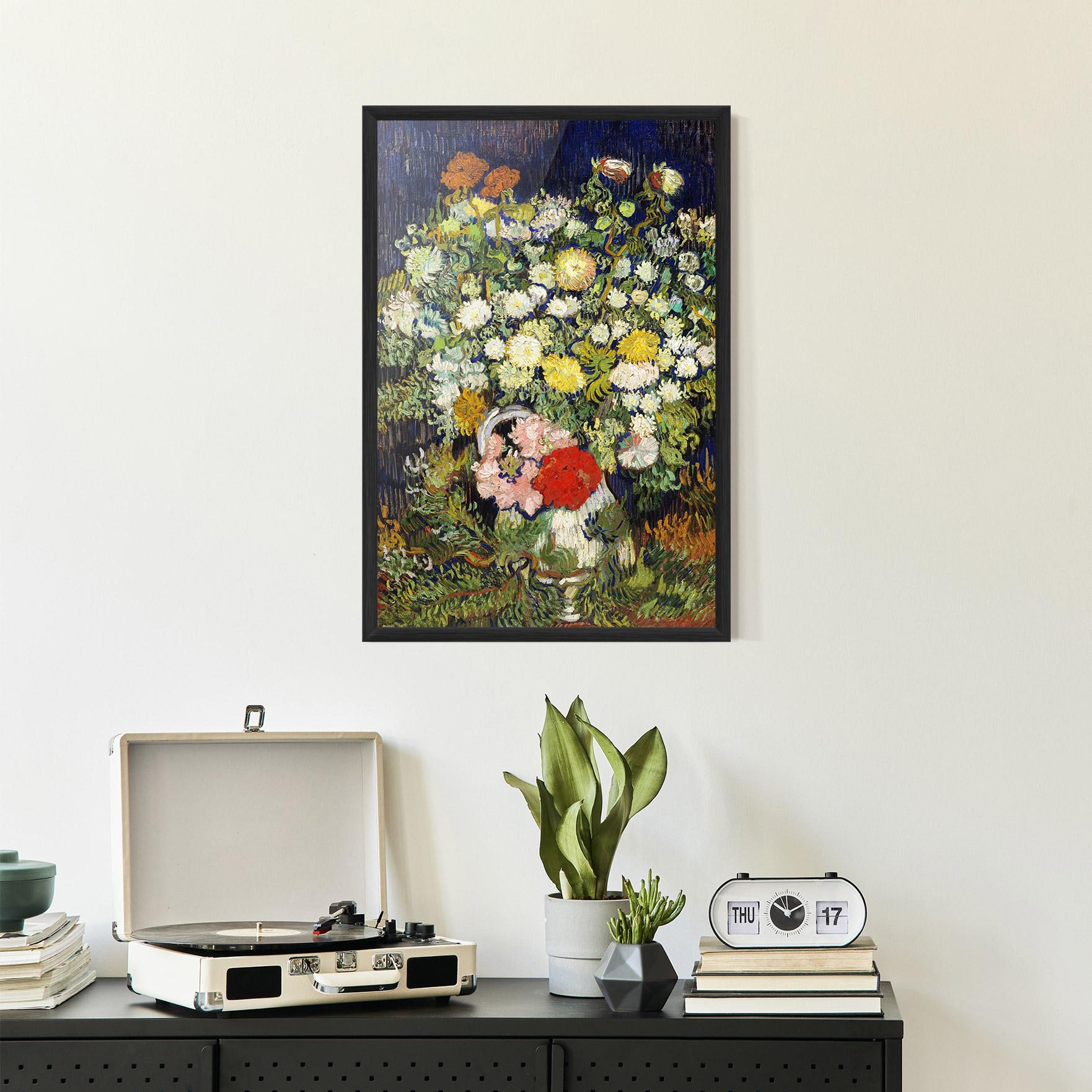 Poster Înrămat Flowers Van Gogh mockup 2