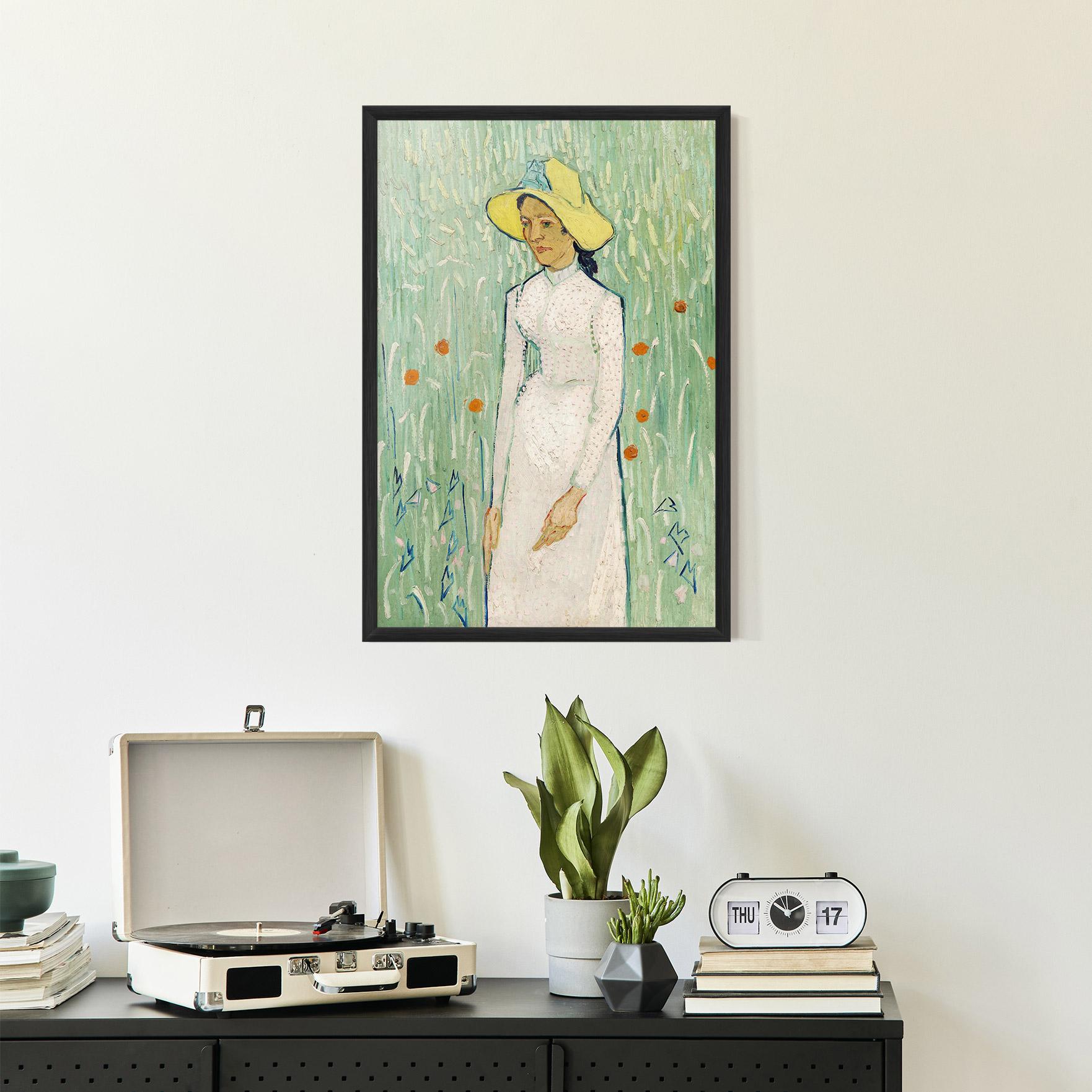 Poster Înrămat Girl In White mockup 2