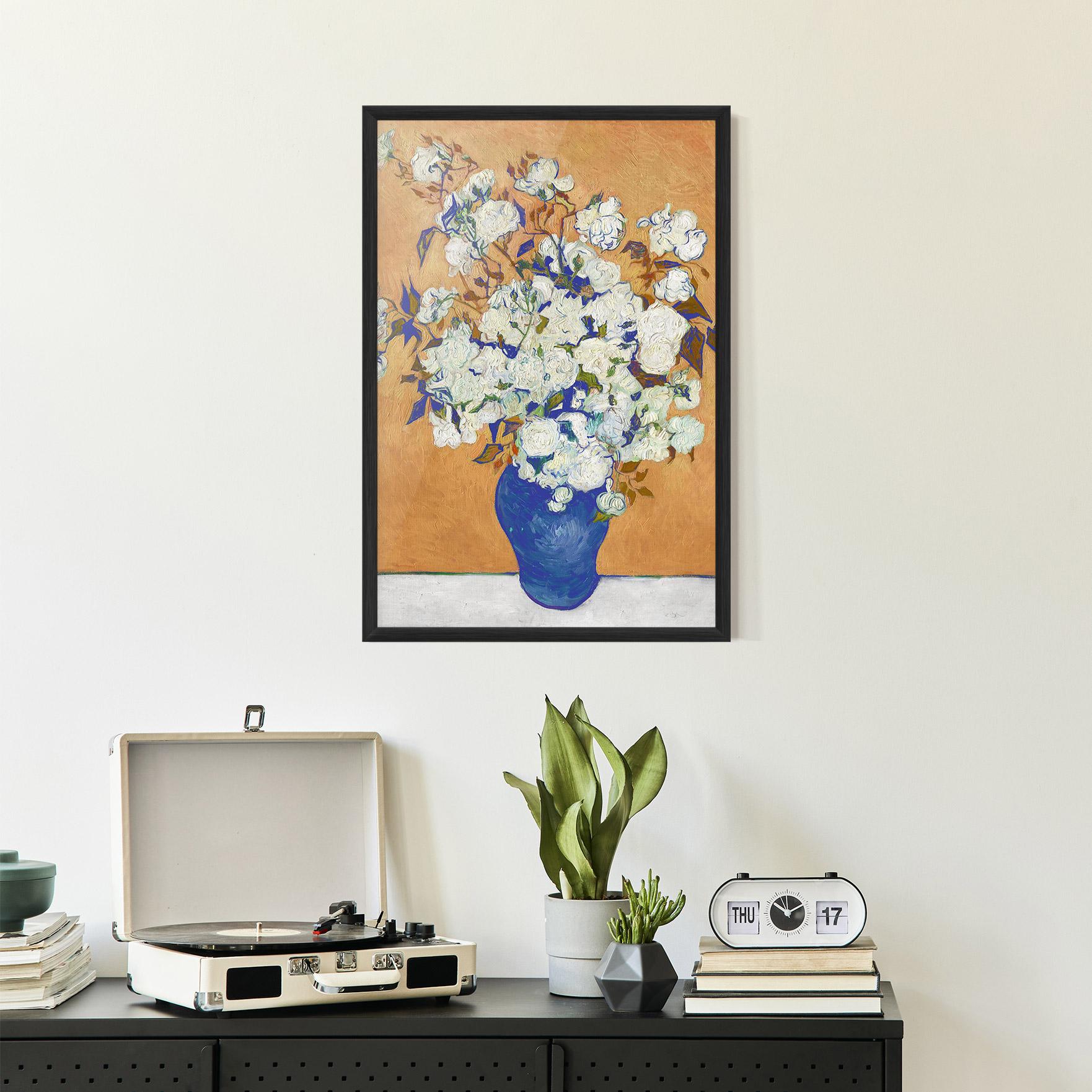 Poster Înrămat Roses Vintage Art mockup 2