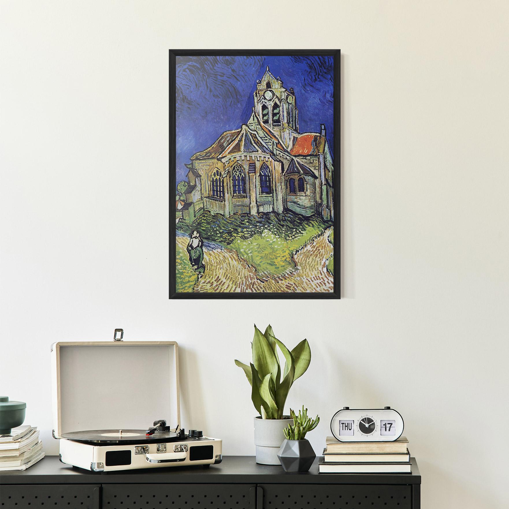 Poster Înrămat The Church At Auvers mockup 2