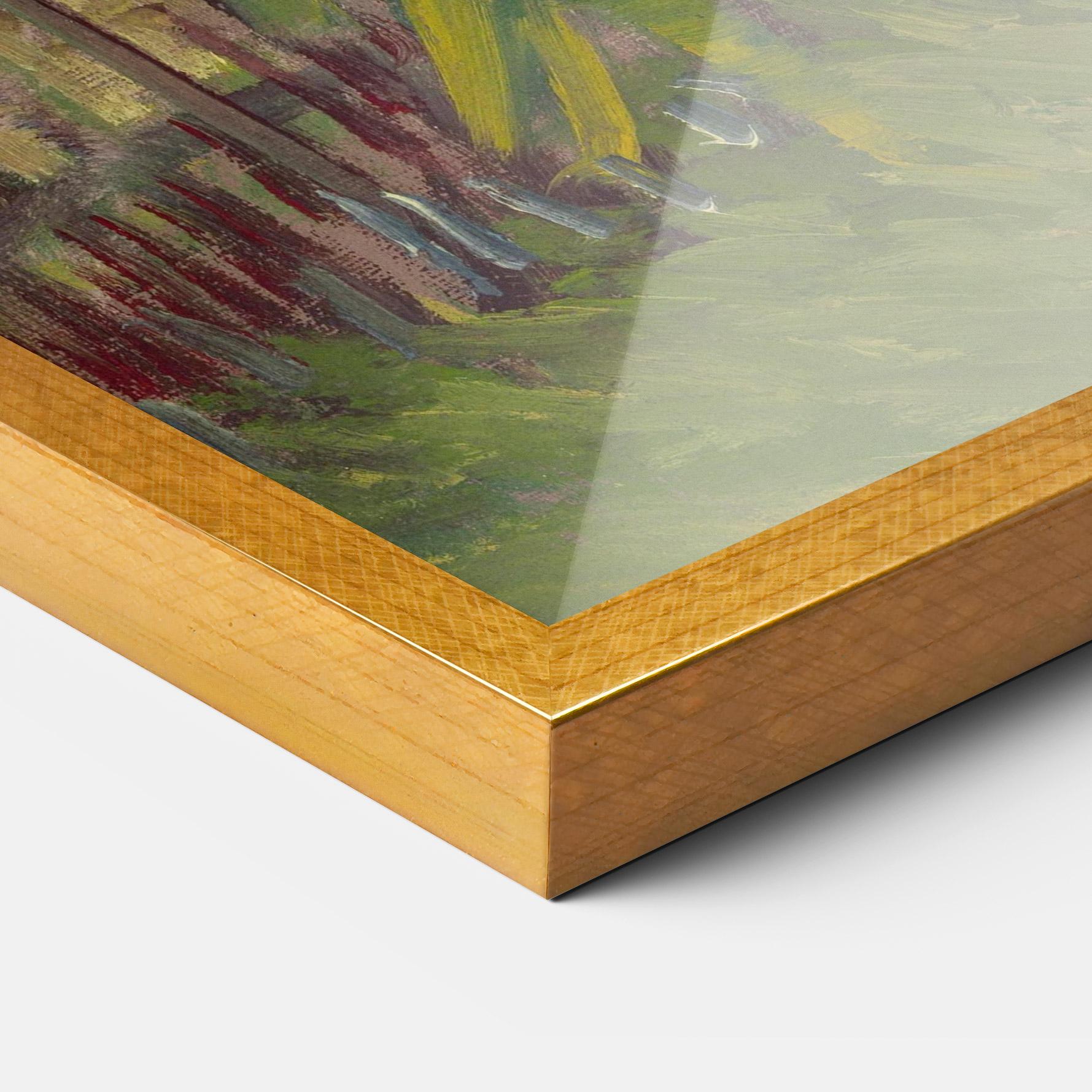 Poster Înrămat Allotment With Sunflower mockup 3