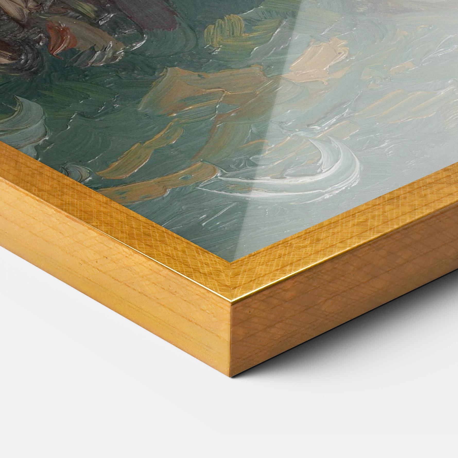 Poster Înrămat Flesje Met Pioenrozen mockup 3