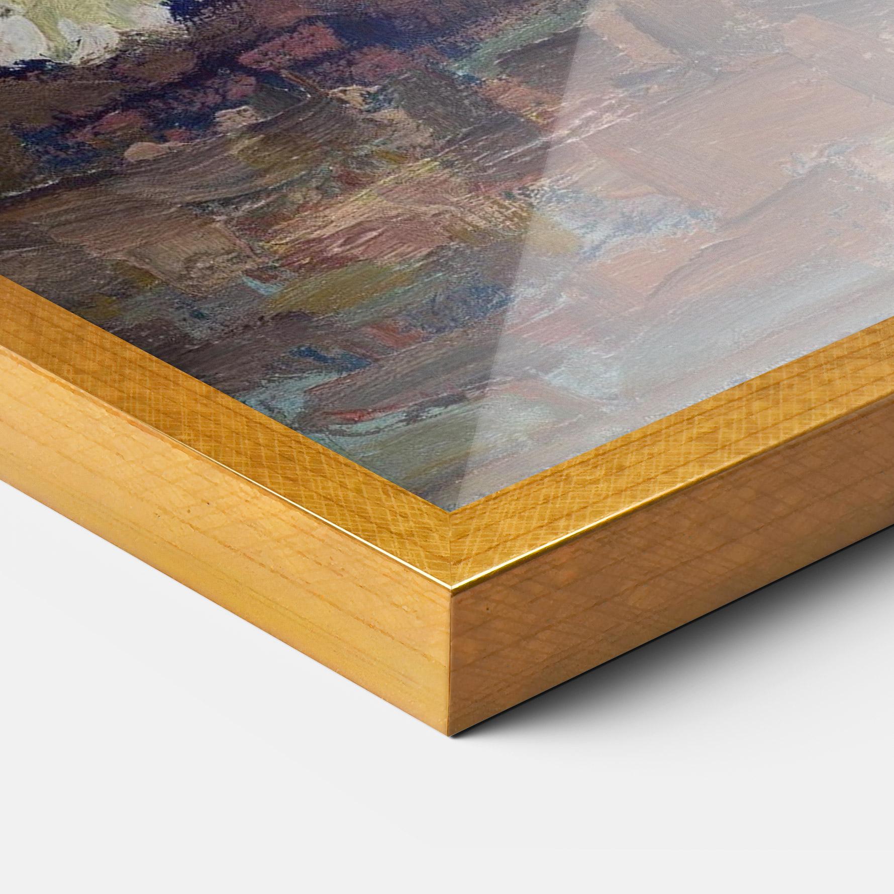 Poster Înrămat Vase With Carnations mockup 3