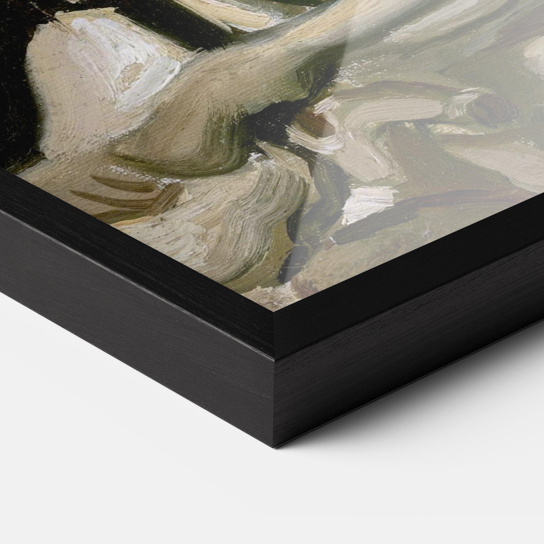 Poster Înrămat Skeleton Cigarette mockup 3